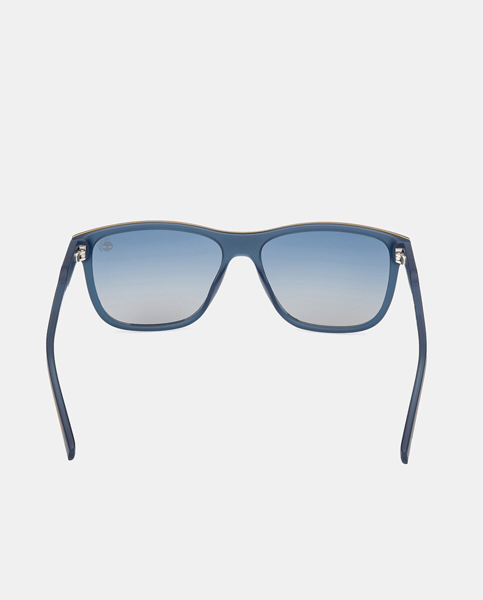 Gafa de sol de hombre rectangular en inyectado con lente polarizada - Timberland - Azul Azul-5
