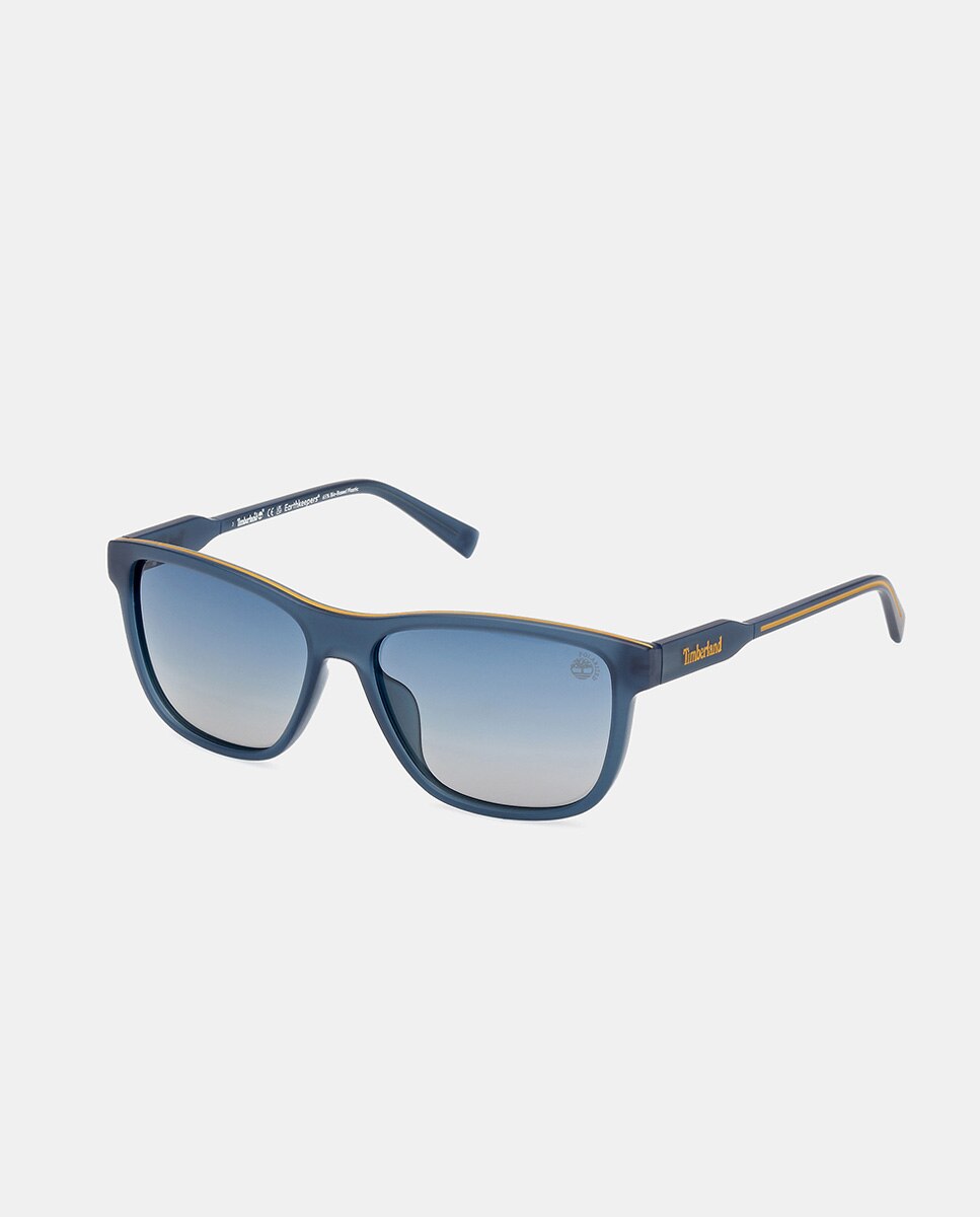 Gafa de sol de hombre rectangular en inyectado con lente polarizada - Timberland - Azul Azul-6
