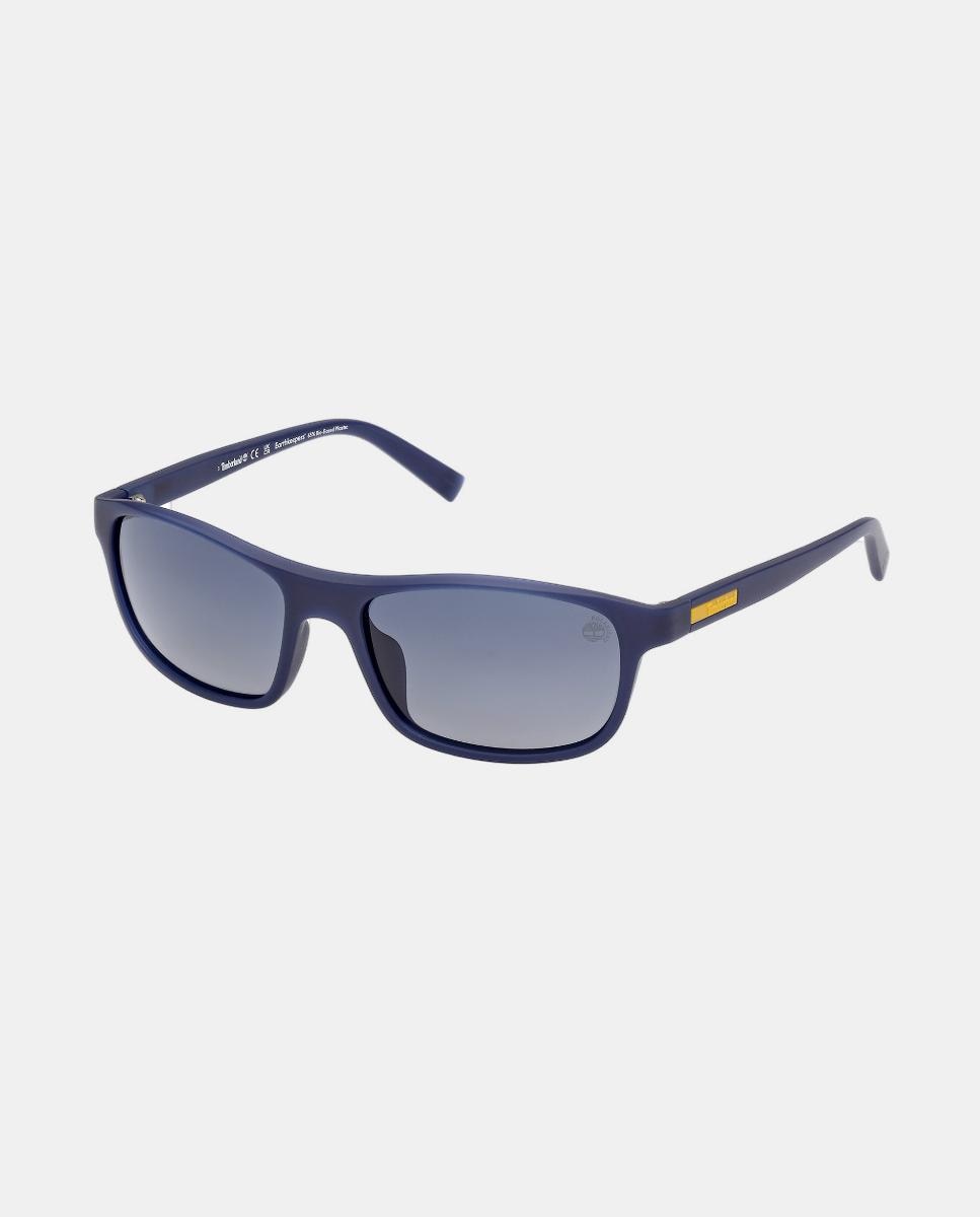 Gafa de sol de hombre rectangular en inyectado con lente polarizada Azul Timberland Azul-2