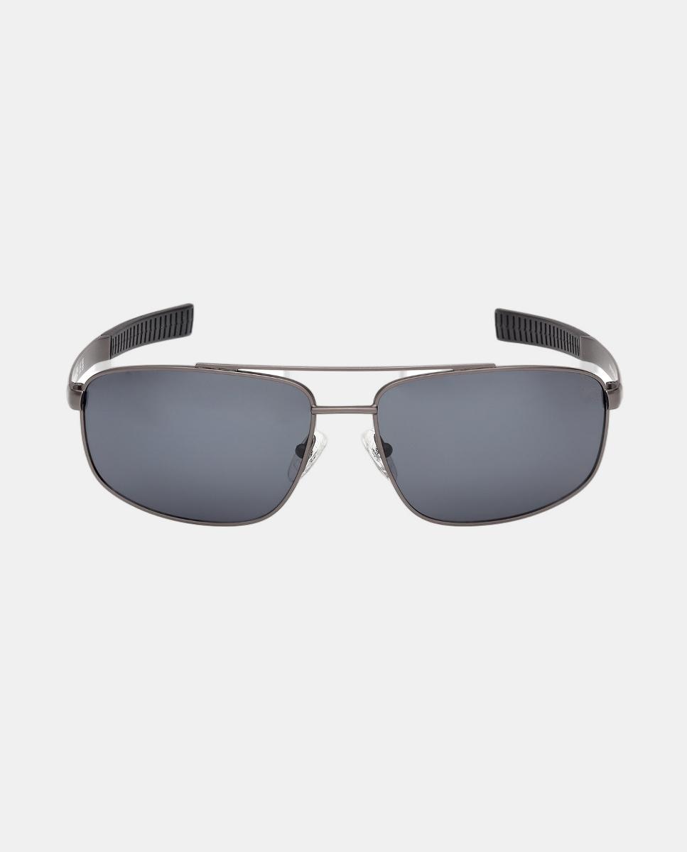 Gafa de sol de hombre cuadrada metalica con lente polarizada - Timberland - Gris Gris-1