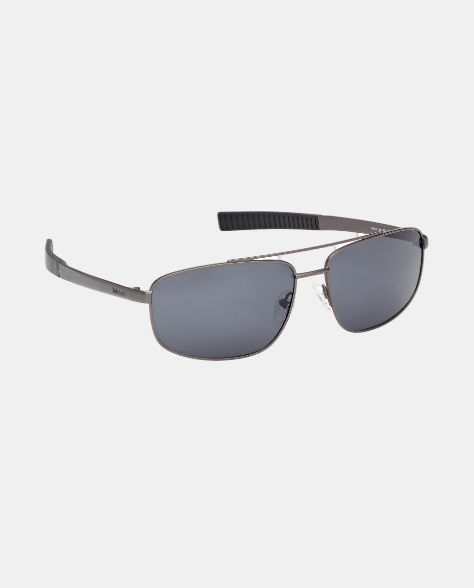 Gafa de sol de hombre cuadrada metalica con lente polarizada - Timberland - Gris Gris-3