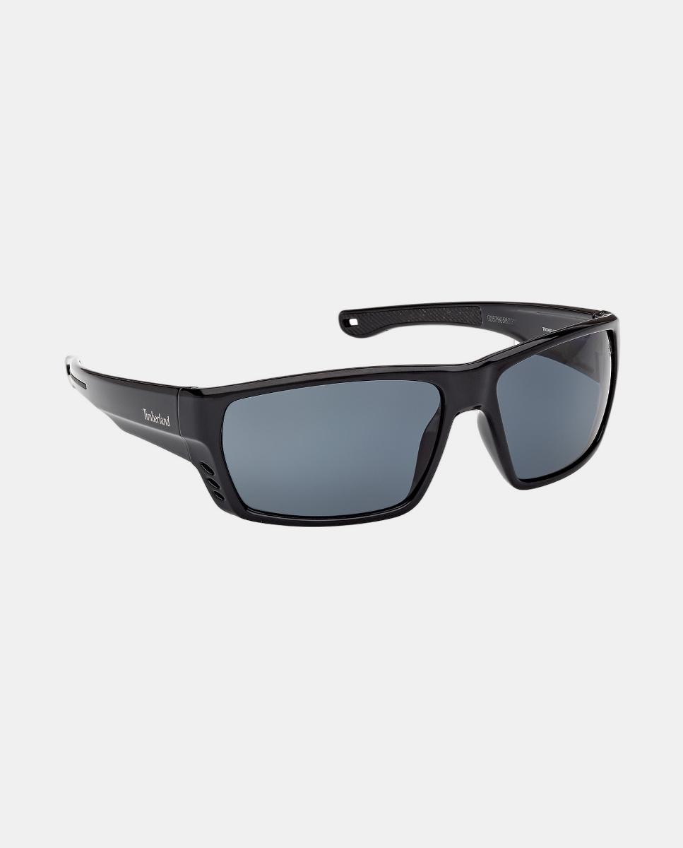 Gafa de sol de hombre rectangular en inyectado con lente polarizada - Timberland - Negro Negro-5