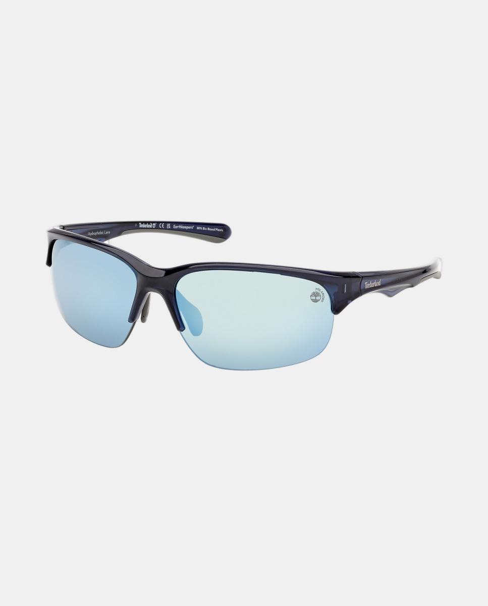 Gafas de sol TB00082 de hombre rectangular en inyectado con lente polarizada - Timberland - Azul Azul-2