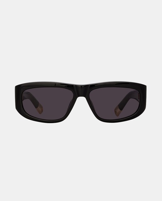 Imagen 0 de Gafas de sol unisex rectangulares en acetato en negro