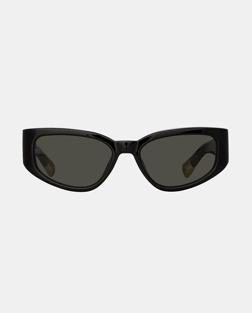Imagen 0 de Gafas de sol unisex ojo gato en acetato en negro