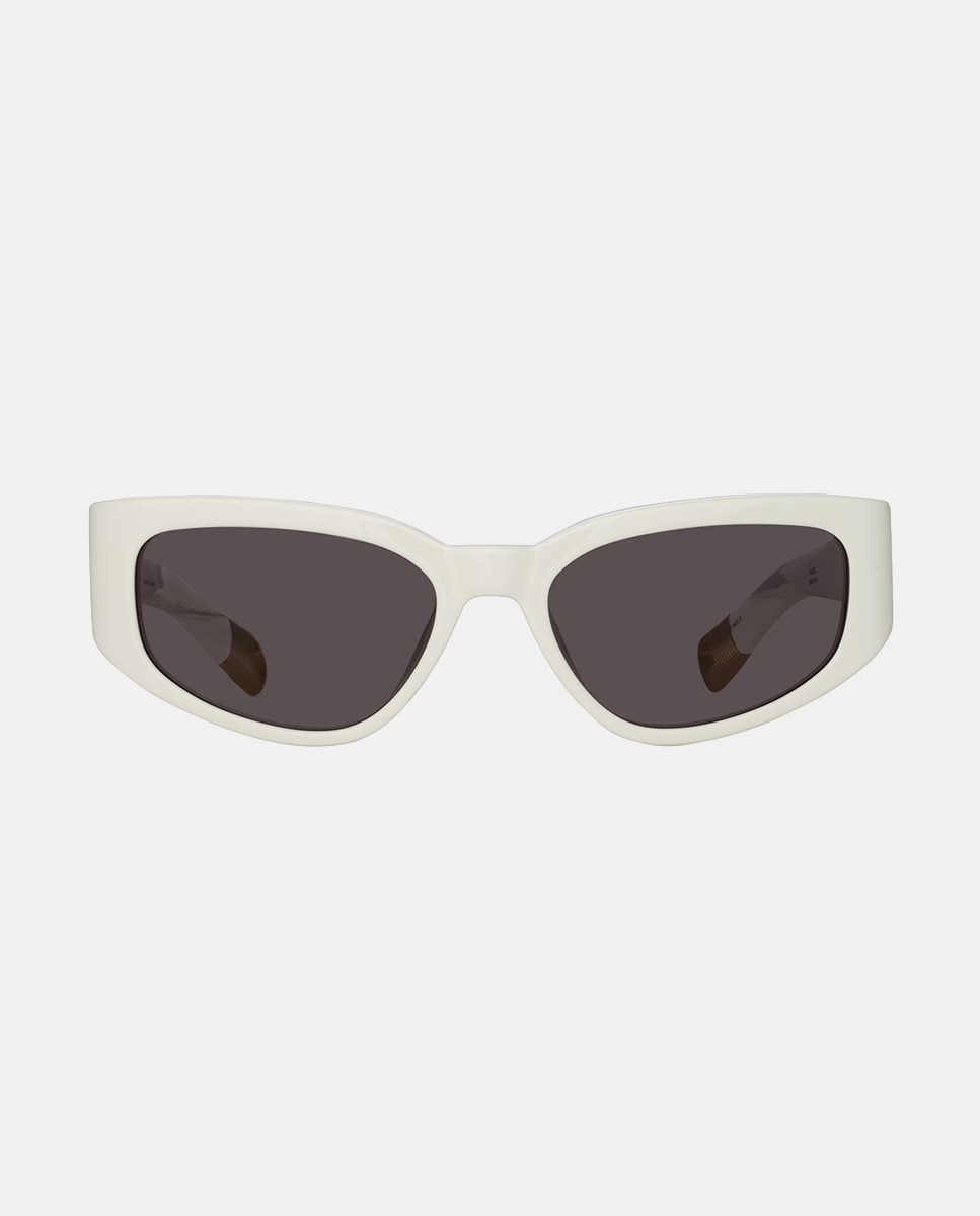 Gafas de sol unisex ojo gato en acetato en blanco