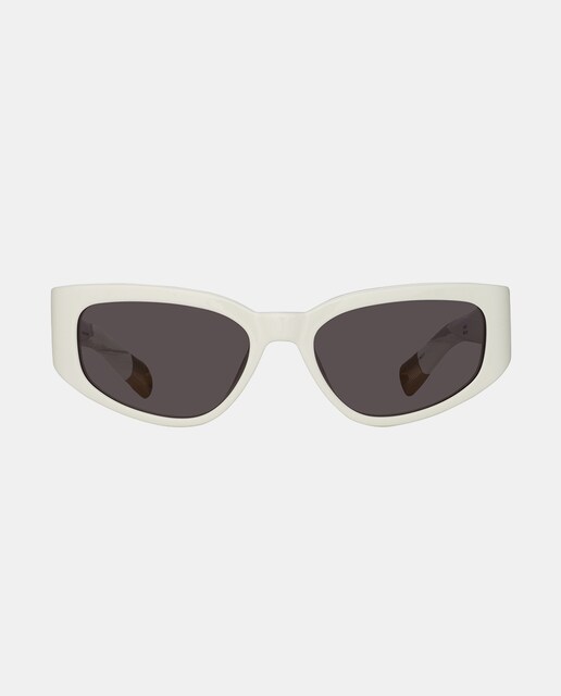 Imagen 0 de Gafas de sol unisex ojo gato en acetato en blanco