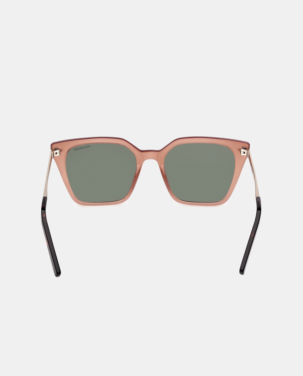 Gafas de sol de mujer rectangulares negras con lentes polarizadas - Skechers - Marrón Marrón-4