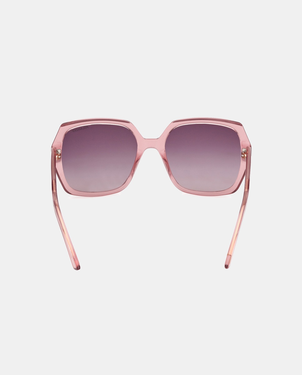 Gafas de sol de mujer cuadradas en inyectado con lente polarizada en beige - Skechers - Rosa Rosa-4