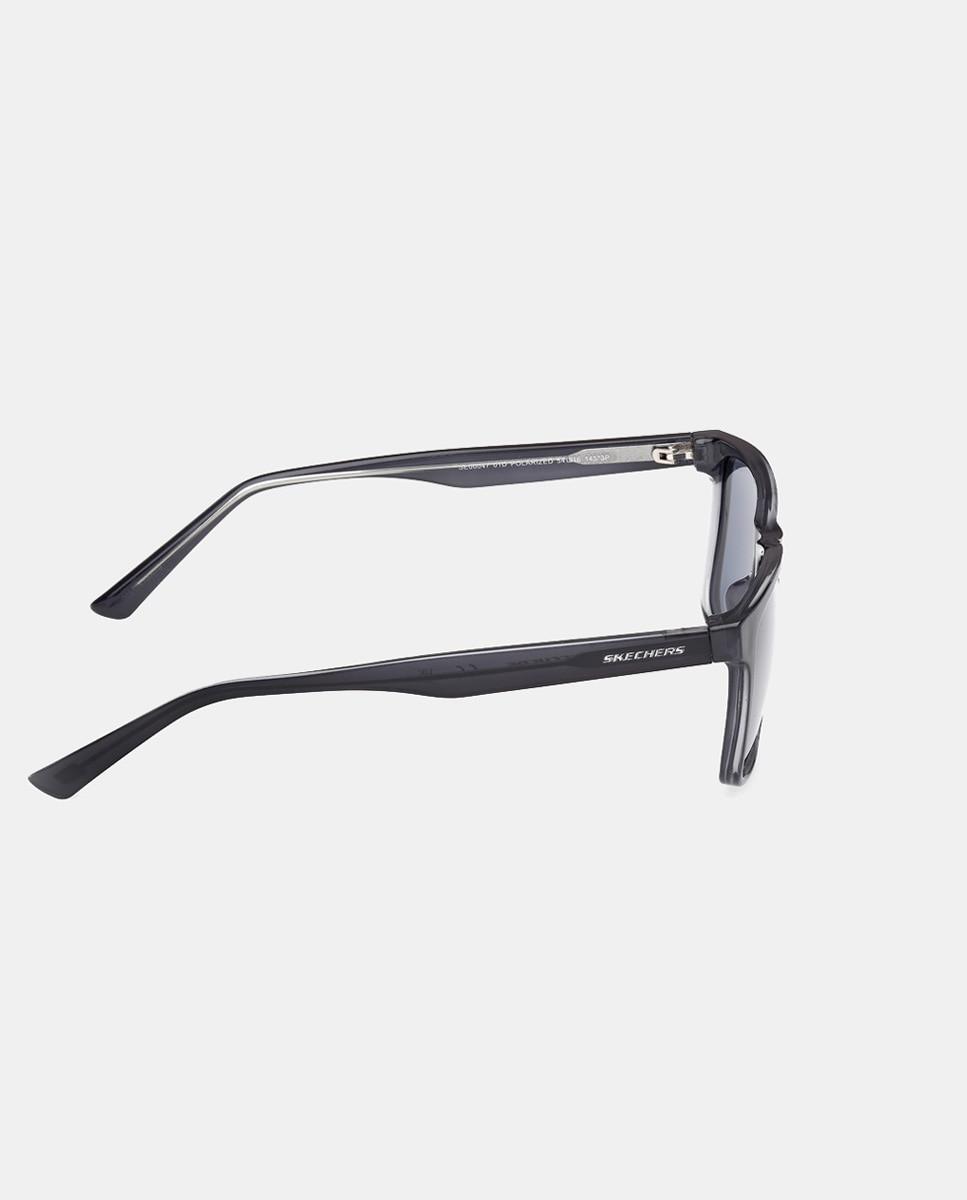 Imagen 7 de Gafa de sol de hombre rectangular en inyectado con lente polarizada - Skechers - Negro Negro
