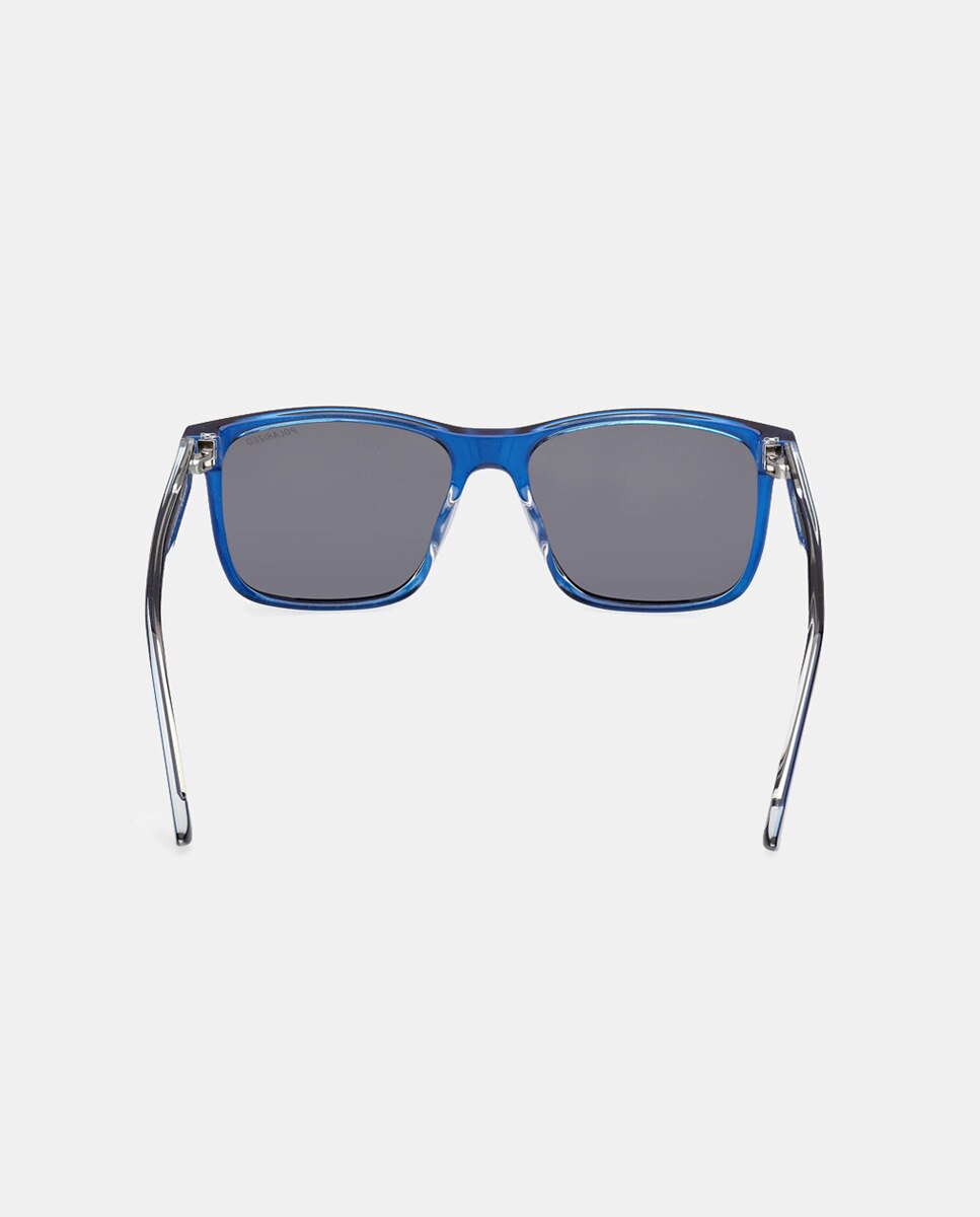 Gafa de sol de hombre rectangular en inyectado con lente polarizada - Skechers - Azul Azul-5