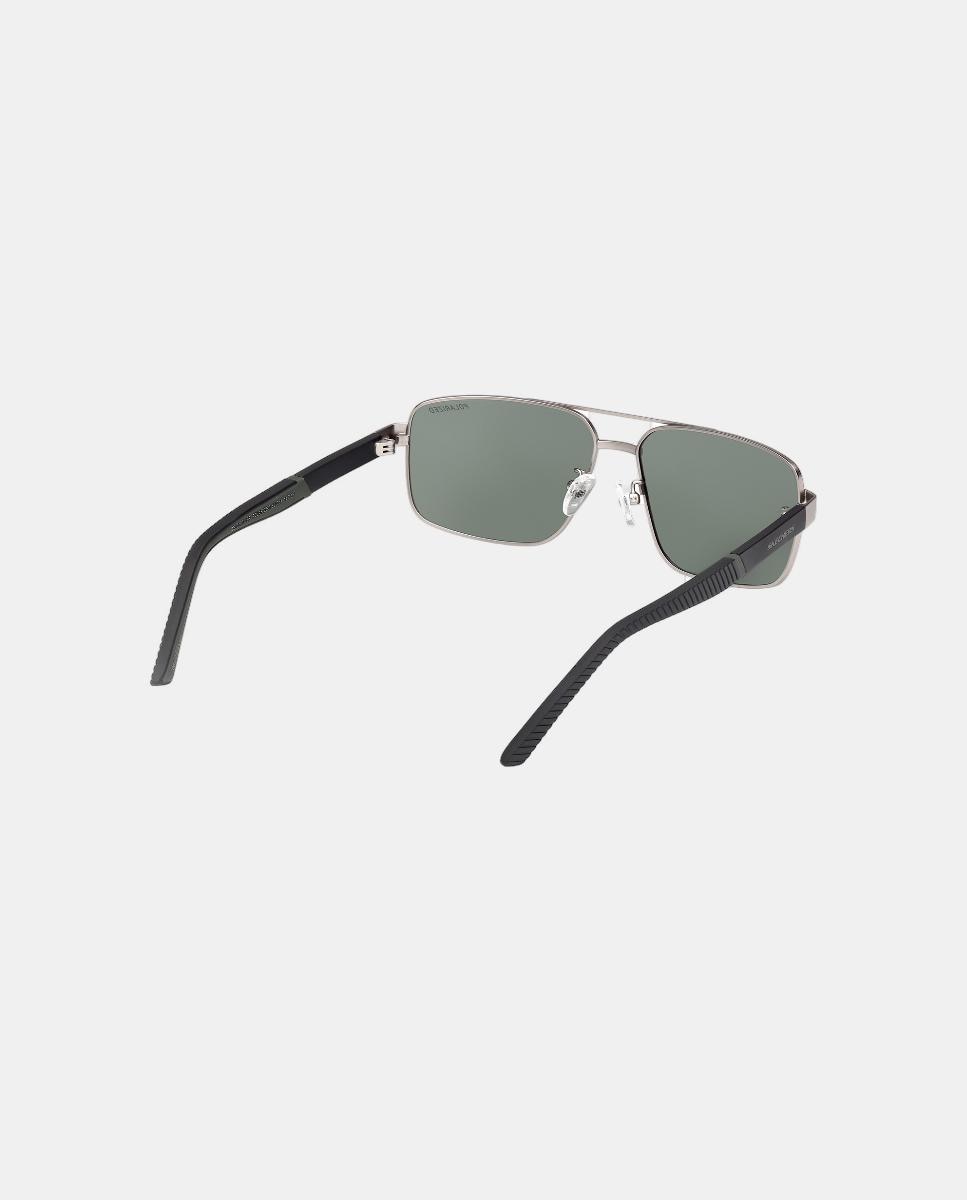 Gafa de sol de hombre piloto metalica con lente polarizada - Skechers - Gris Gris-5