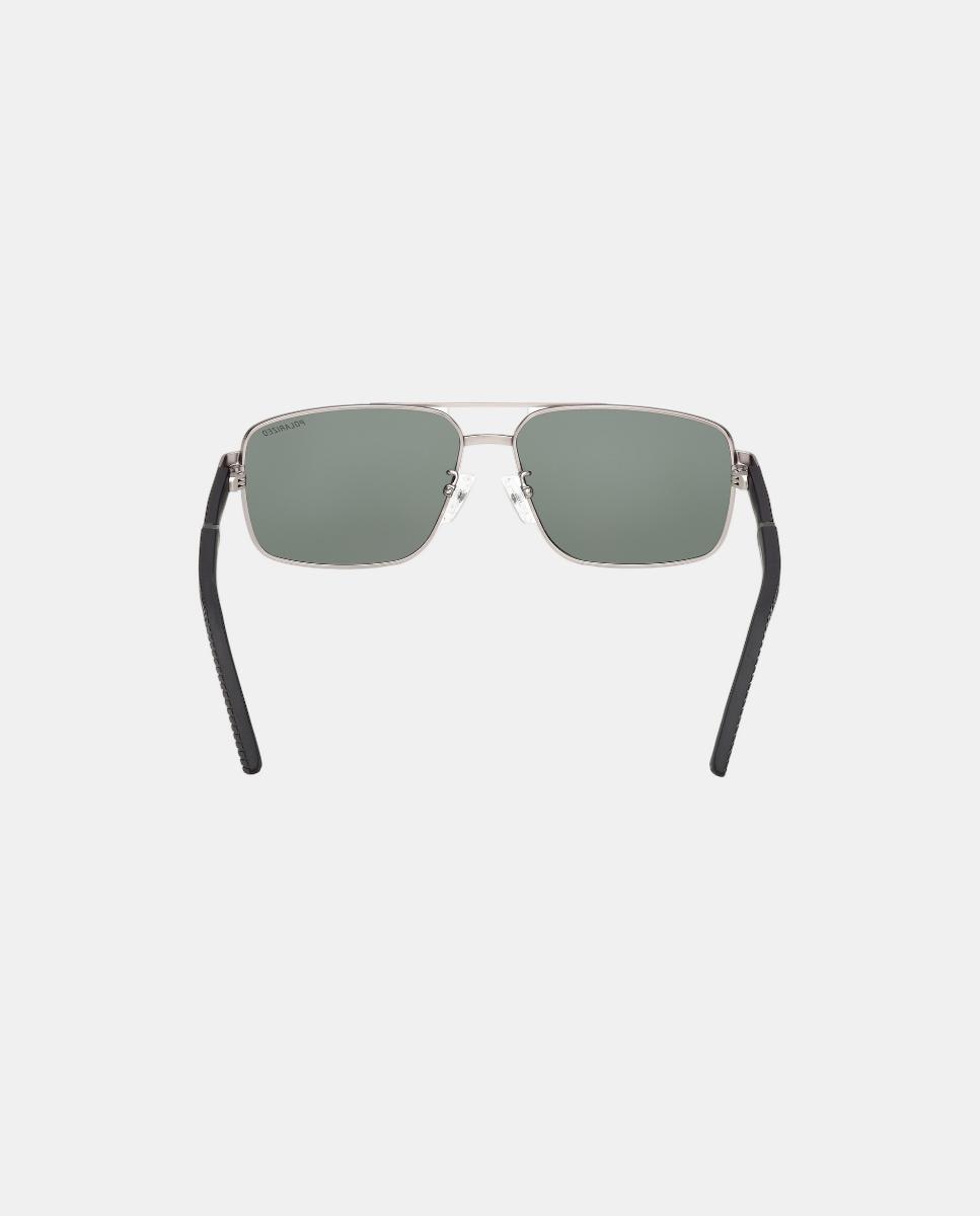 Gafa de sol de hombre piloto metalica con lente polarizada - Skechers - Gris Gris-6