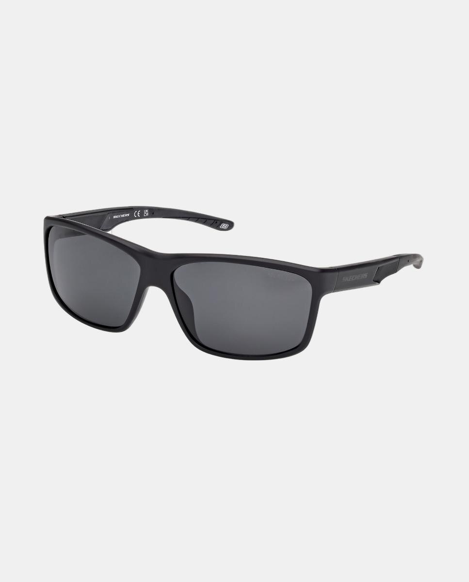 Gafa de sol de hombre rectangular en inyectado con lente polarizada - Skechers - Negro Negro-2