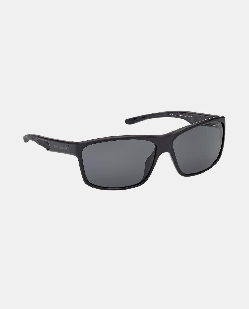 Gafa de sol de hombre rectangular en inyectado con lente polarizada - Skechers - Negro Negro-3