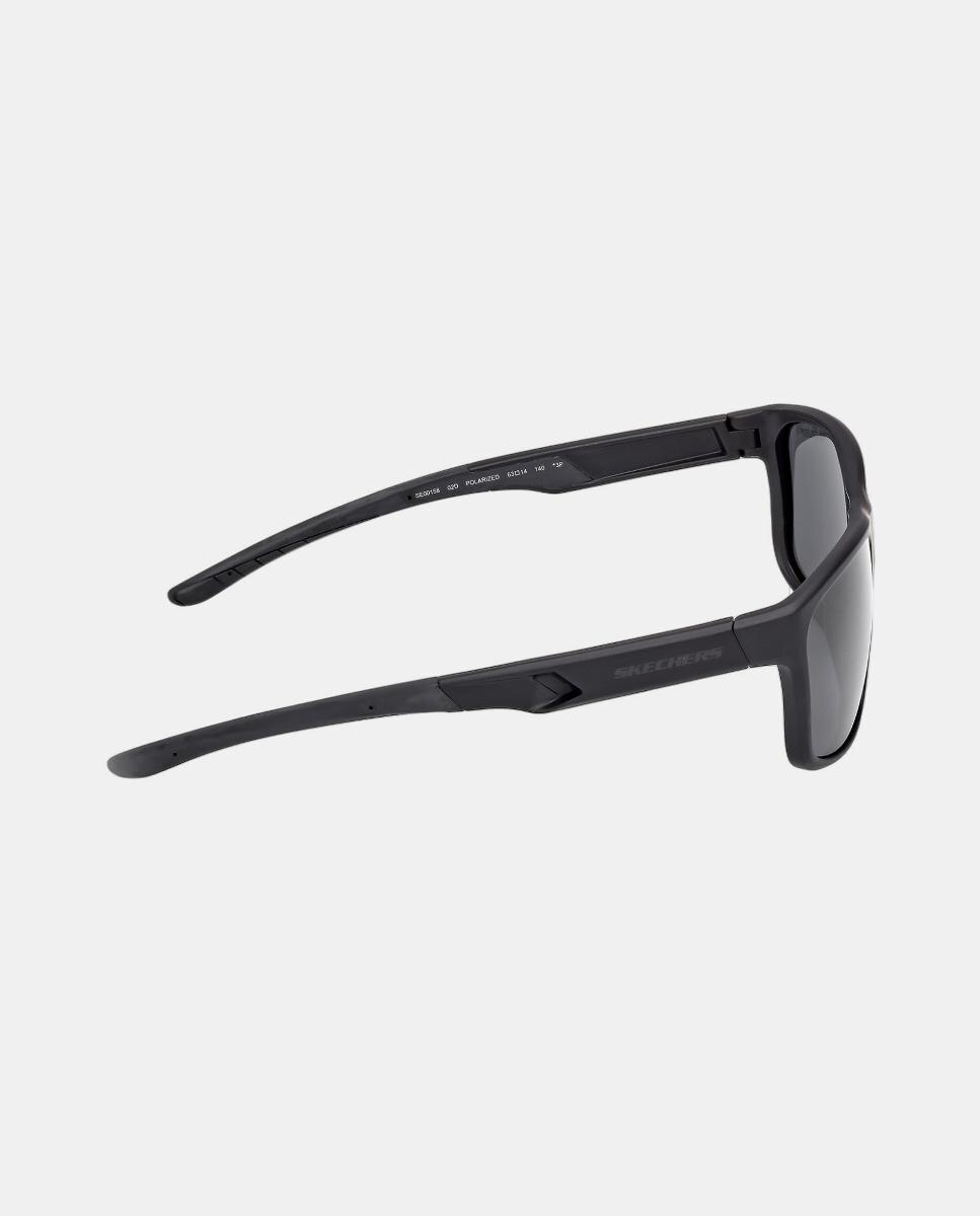 Gafa de sol de hombre rectangular en inyectado con lente polarizada - Skechers - Negro Negro-4