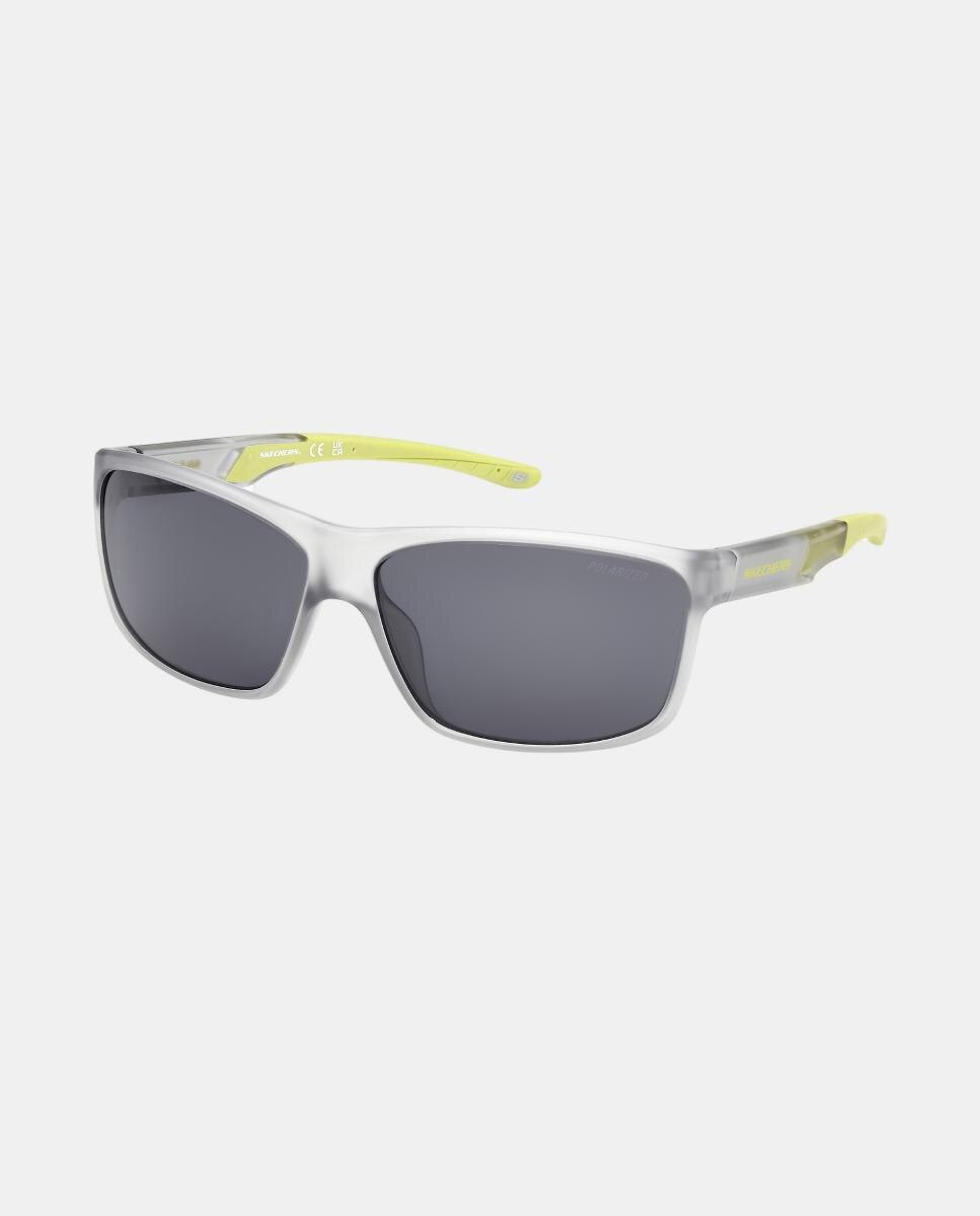 Gafa de sol de hombre rectangular en inyectado con lente polarizada Gris Skechers Gris-2