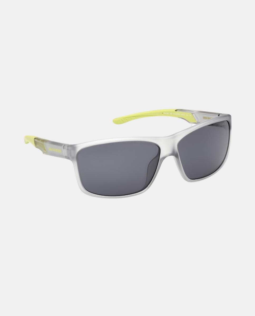 Gafa de sol de hombre rectangular en inyectado con lente polarizada Gris Skechers Gris-3
