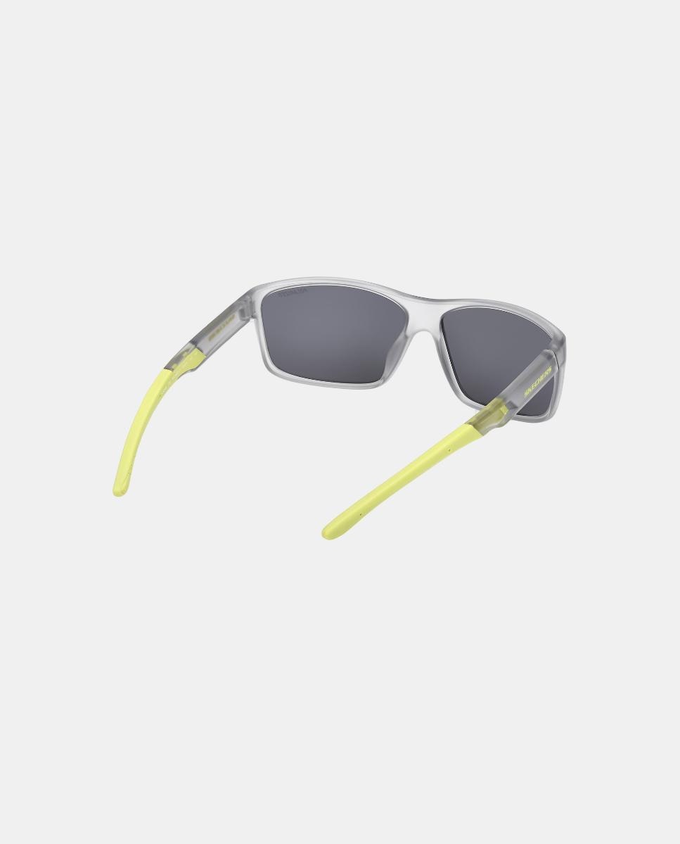 Gafa de sol de hombre rectangular en inyectado con lente polarizada Gris Skechers Gris-5