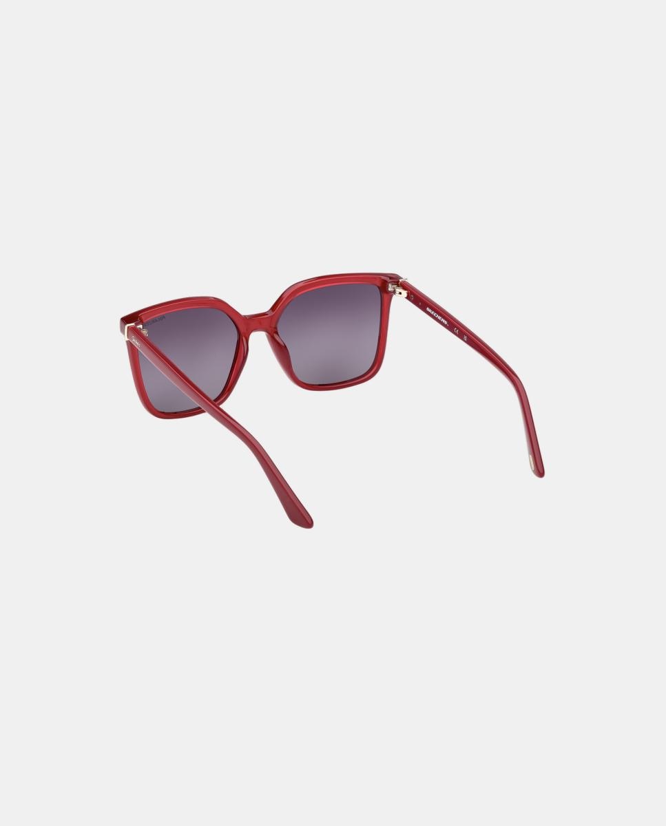 Imagen 4 de Gafa de sol de mujer cuadrada en inyectado con lente polarizada - Skechers - Rosa Rosa