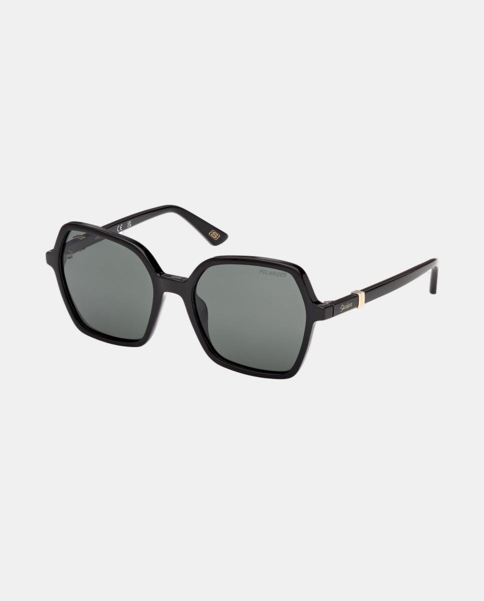 Imagen 2 de Gafa de sol de mujer geometrica en inyectado con lente polarizada - Skechers - Negro Negro