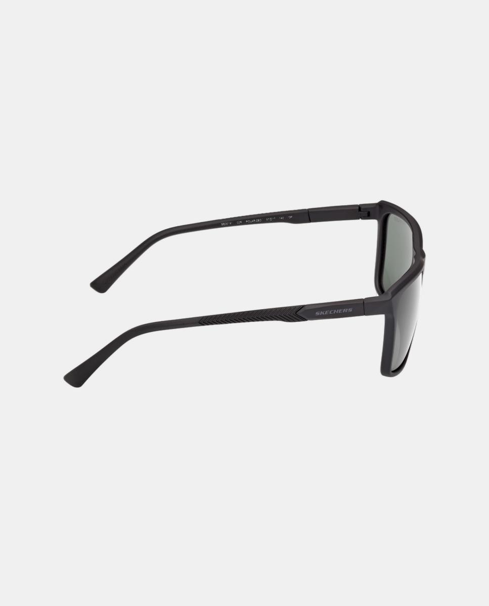 Imagen 7 de Gafa de sol de hombre rectangular en inyectado con lente polarizada - Skechers - Negro Negro