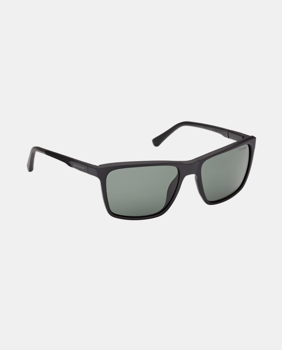 Imagen 8 de Gafa de sol de hombre rectangular en inyectado con lente polarizada - Skechers - Negro Negro