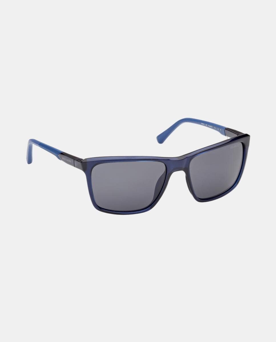 Imagen 8 de Gafa de sol de hombre rectangular en inyectado con lente polarizada - Skechers - Azul Azul