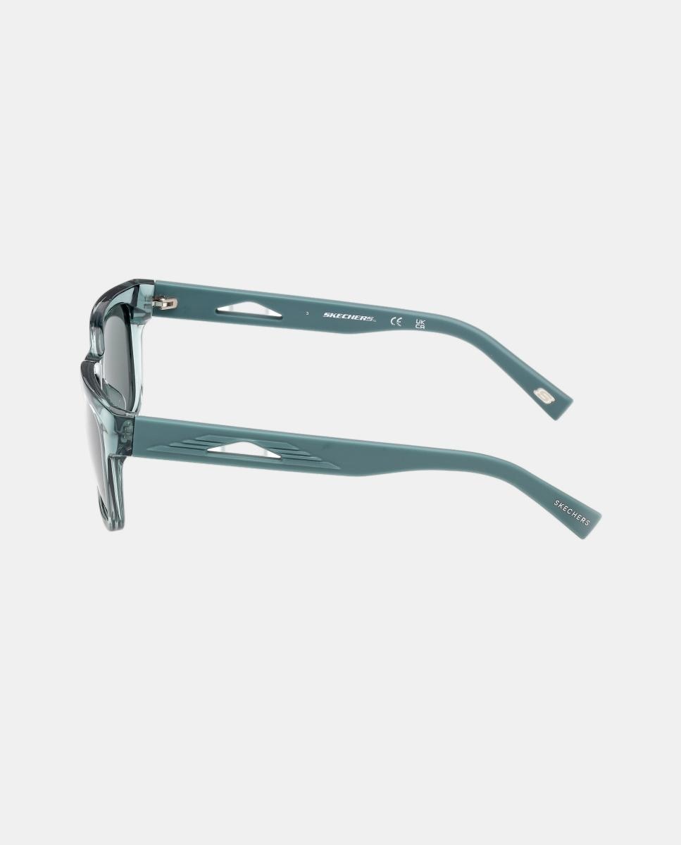 Gafas de sol SE00313 unisex cuadrada en inyectado con lente polarizada - Skechers - Verde Verde-3
