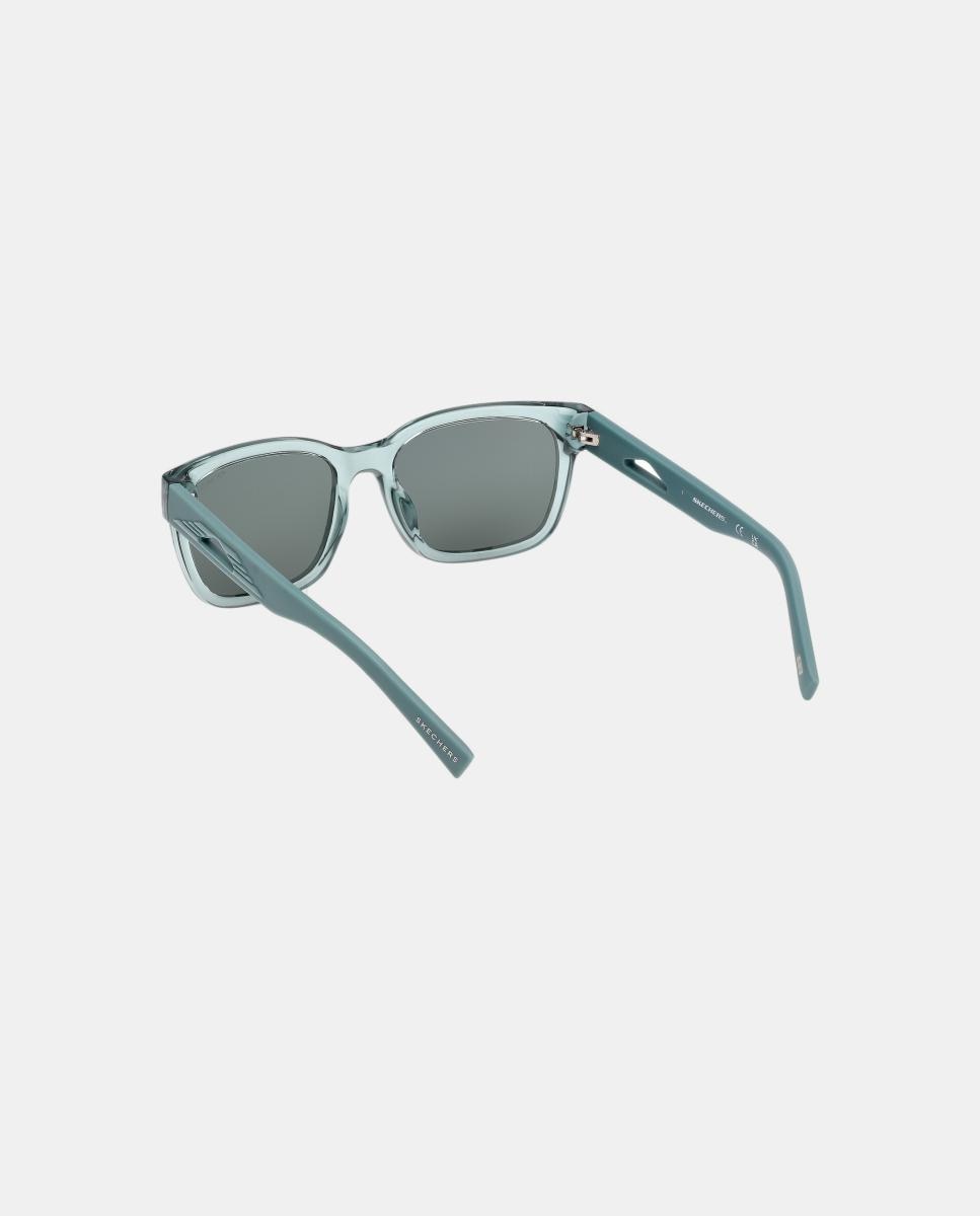 Gafas de sol SE00313 unisex cuadrada en inyectado con lente polarizada - Skechers - Verde Verde-4