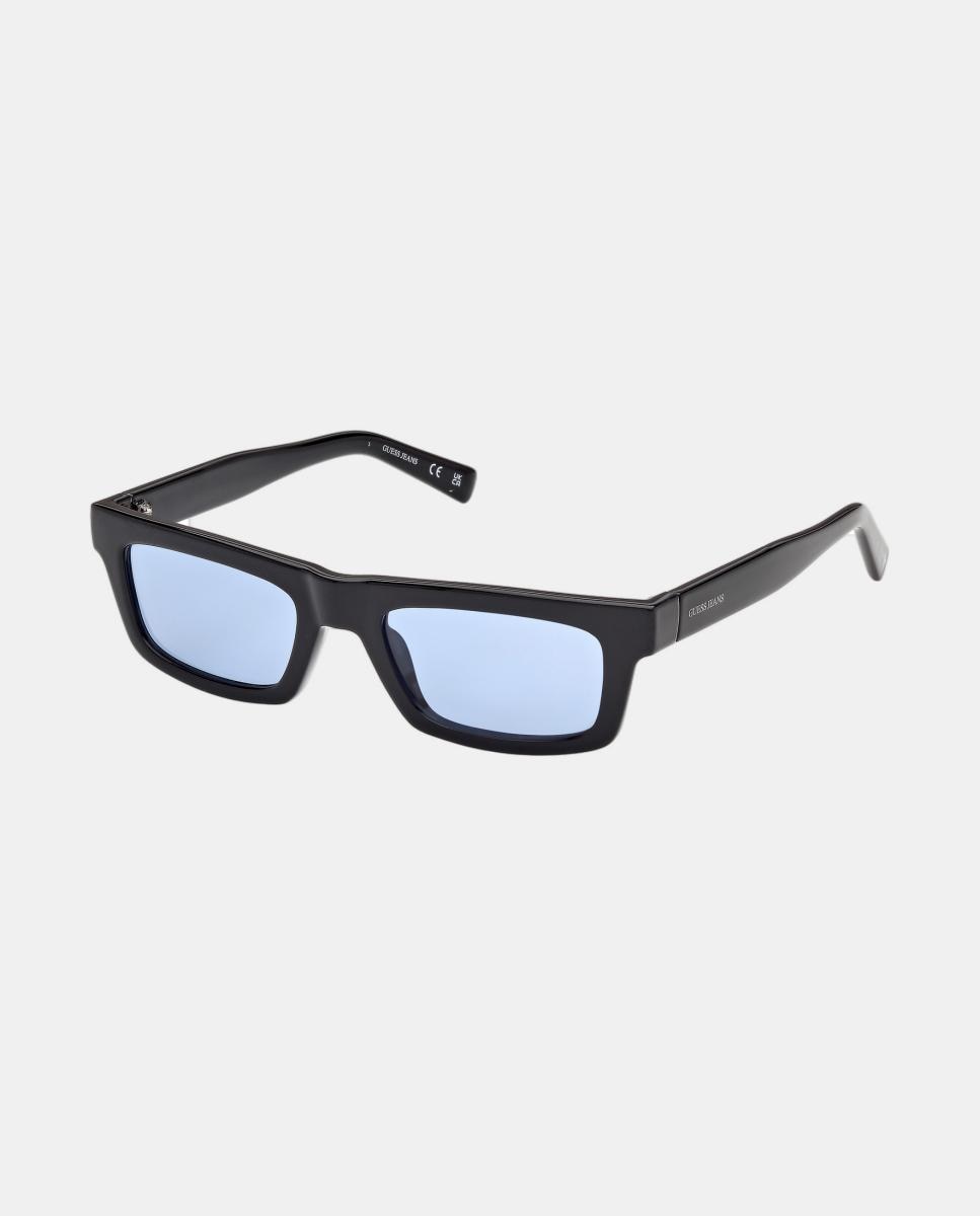 Gafas de sol GJ000088 unisex rectangular en inyectado - Guess - Negro Negro-2