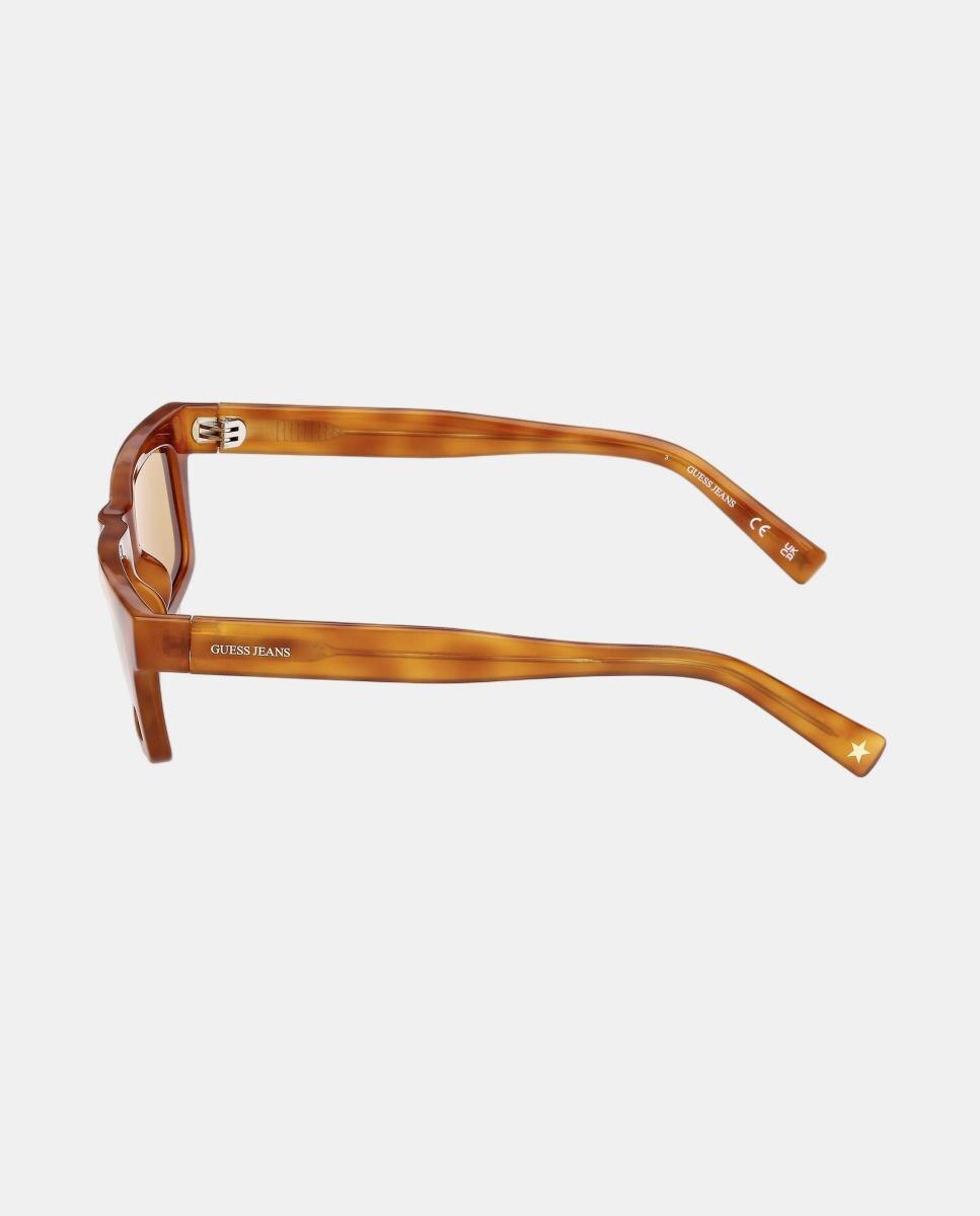 Gafas de sol GJ000088 unisex rectangular en inyectado - Guess - Marrón Marrón-3