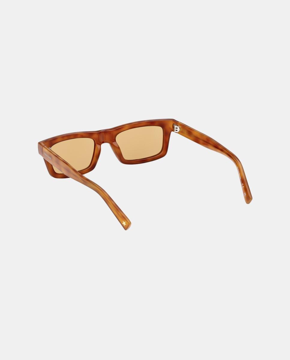 Gafas de sol GJ000088 unisex rectangular en inyectado - Guess - Marrón Marrón-4