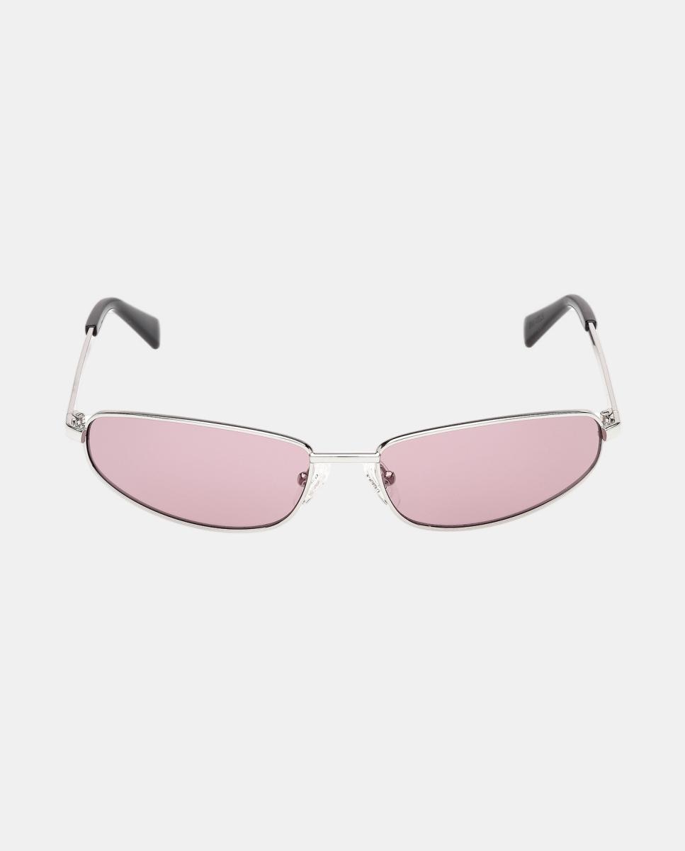 Gafas de sol GJ000100 unisex rectangular en metal - Guess - Marrón Marrón-1