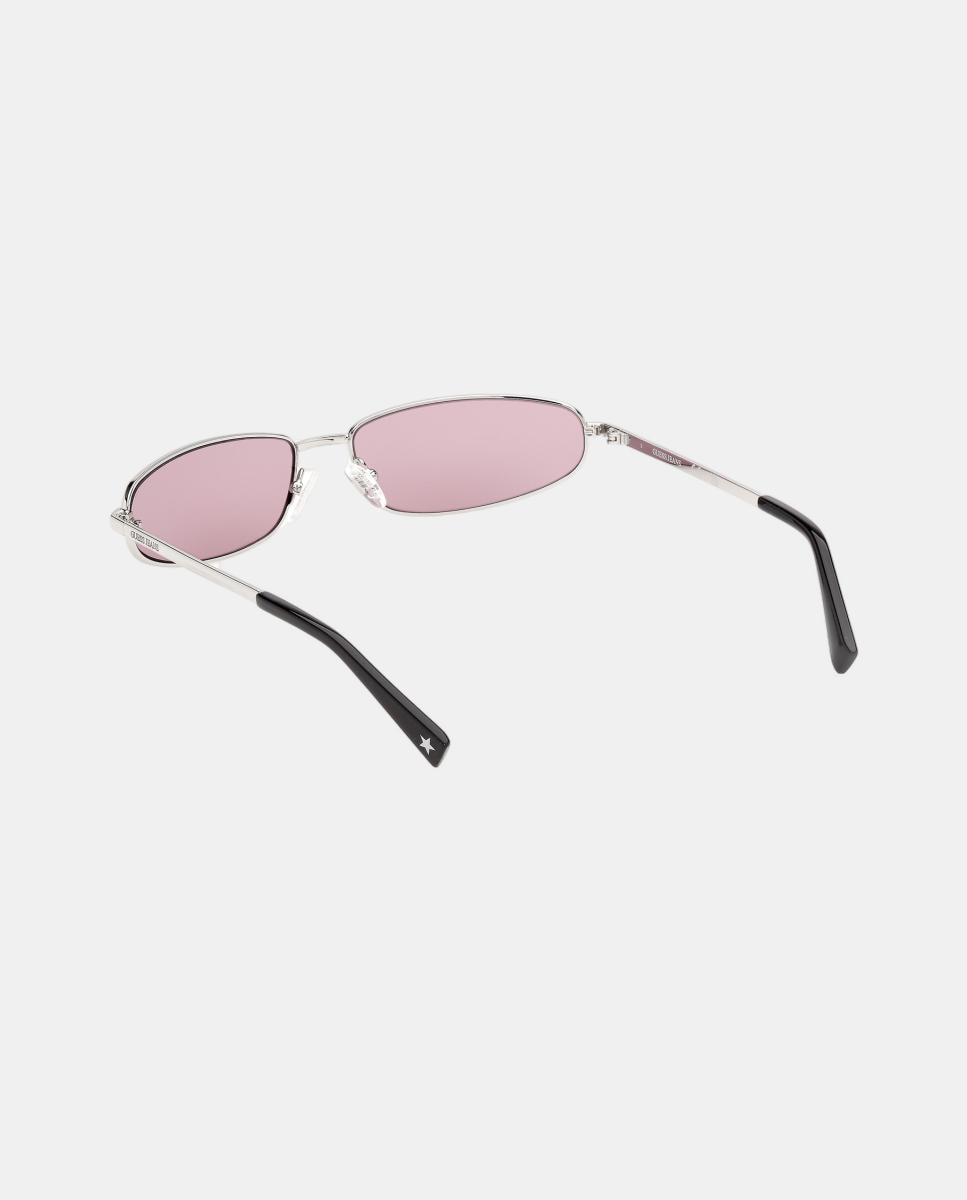 Gafas de sol GJ000100 unisex rectangular en metal - Guess - Marrón Marrón-4