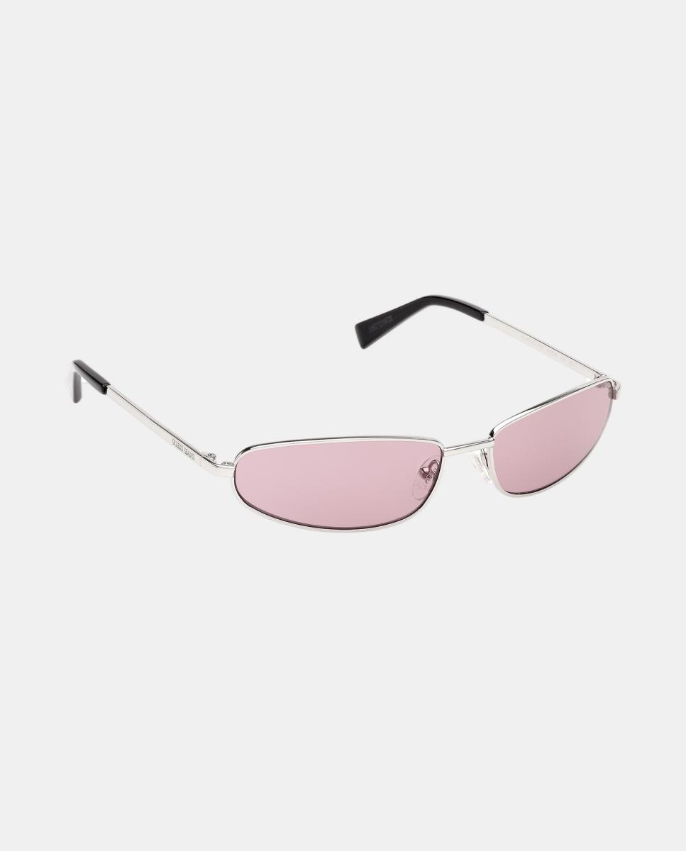 Gafas de sol GJ000100 unisex rectangular en metal - Guess - Marrón Marrón-8