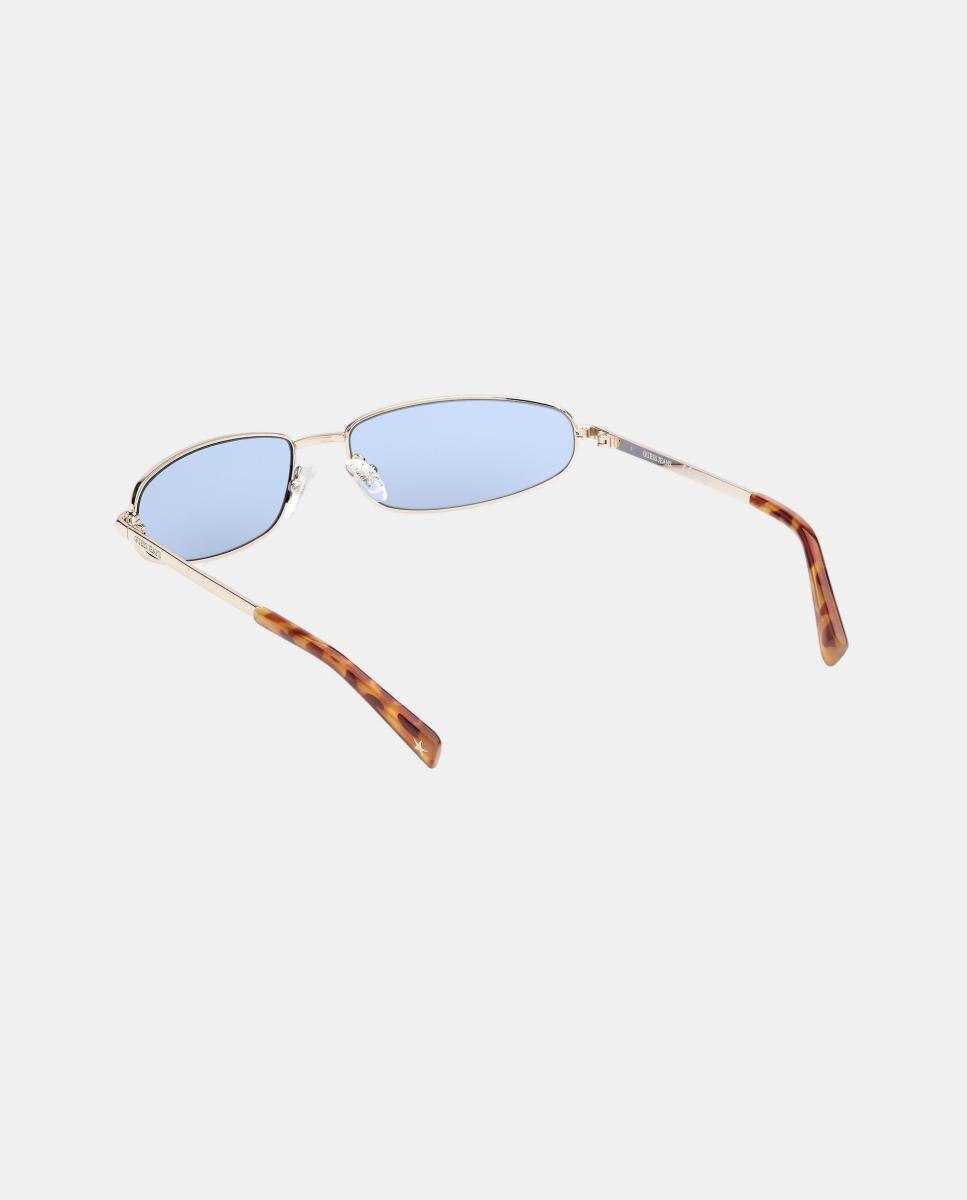 Gafas de sol GJ000100 unisex rectangular en metal - Guess - Oro Oro-4