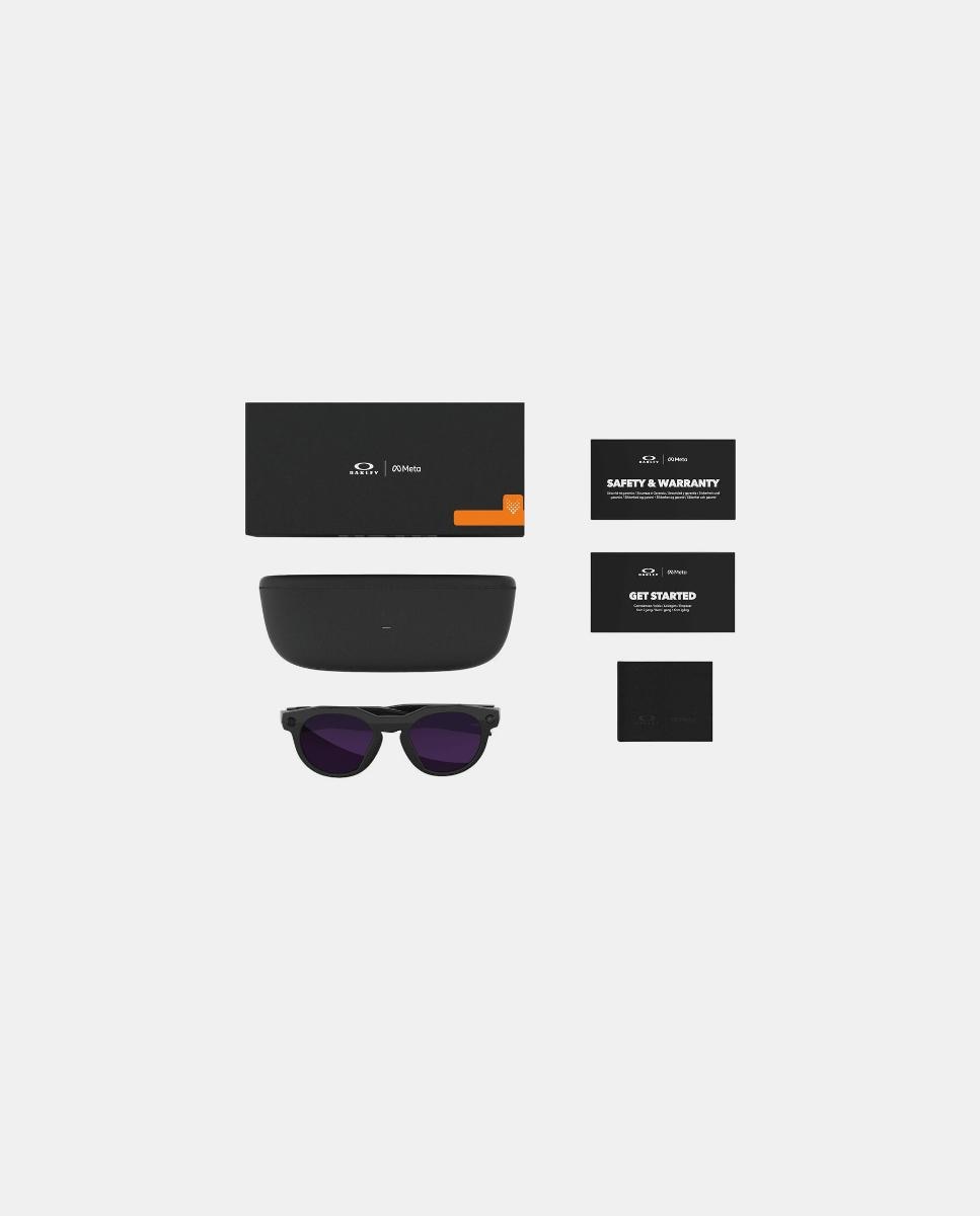 Imagen 15 de Gafas de sol inteligentes con IA OW8002 HSTN de unisex redonda en inyectado con lente fotocromatica OAKLEY META - Negro Negro