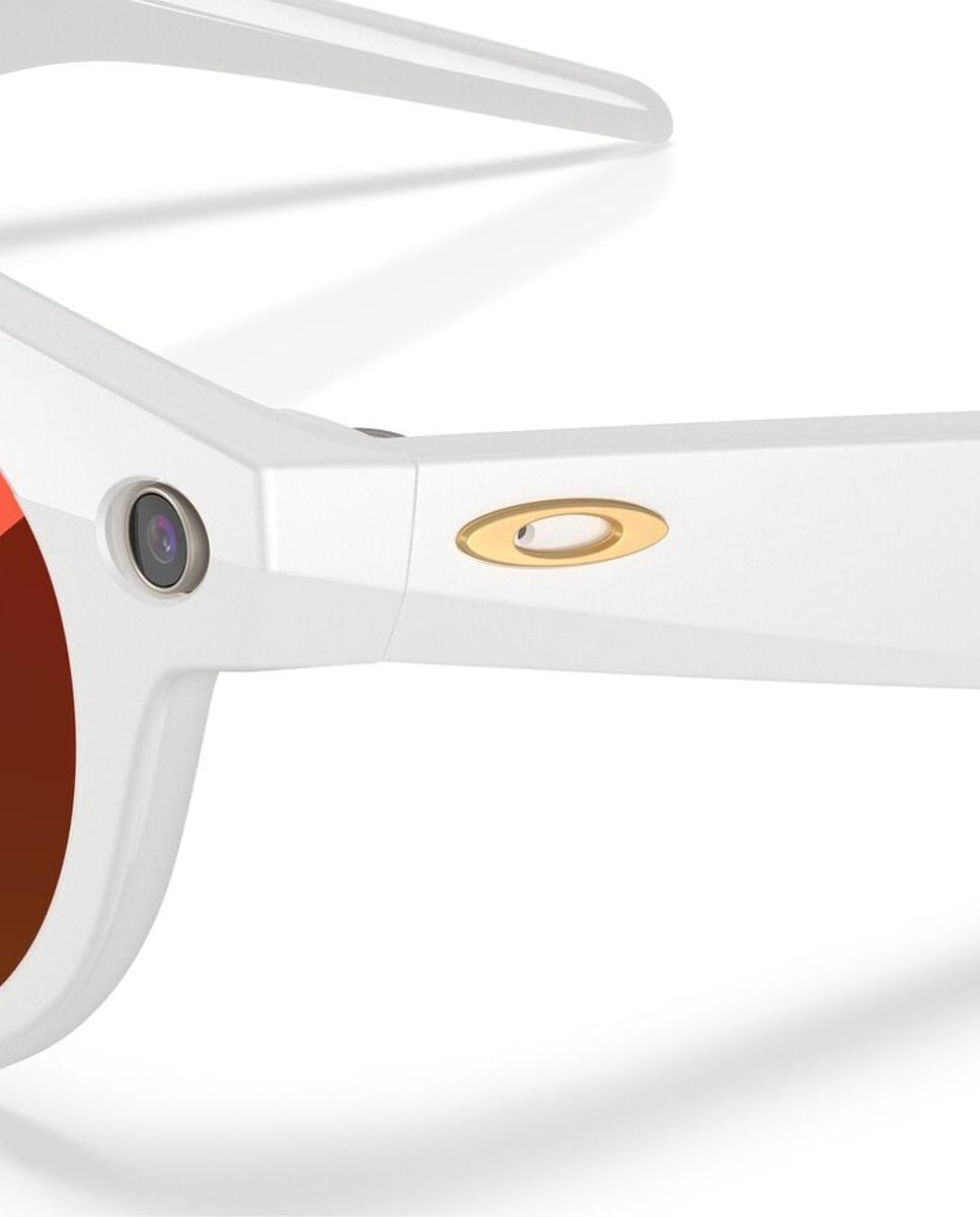 Imagen 8 de Gafas de sol inteligentes con IA OW8002 HSTN de unisex redonda en inyectado con lente espejada OAKLEY META - Blanco Blanco
