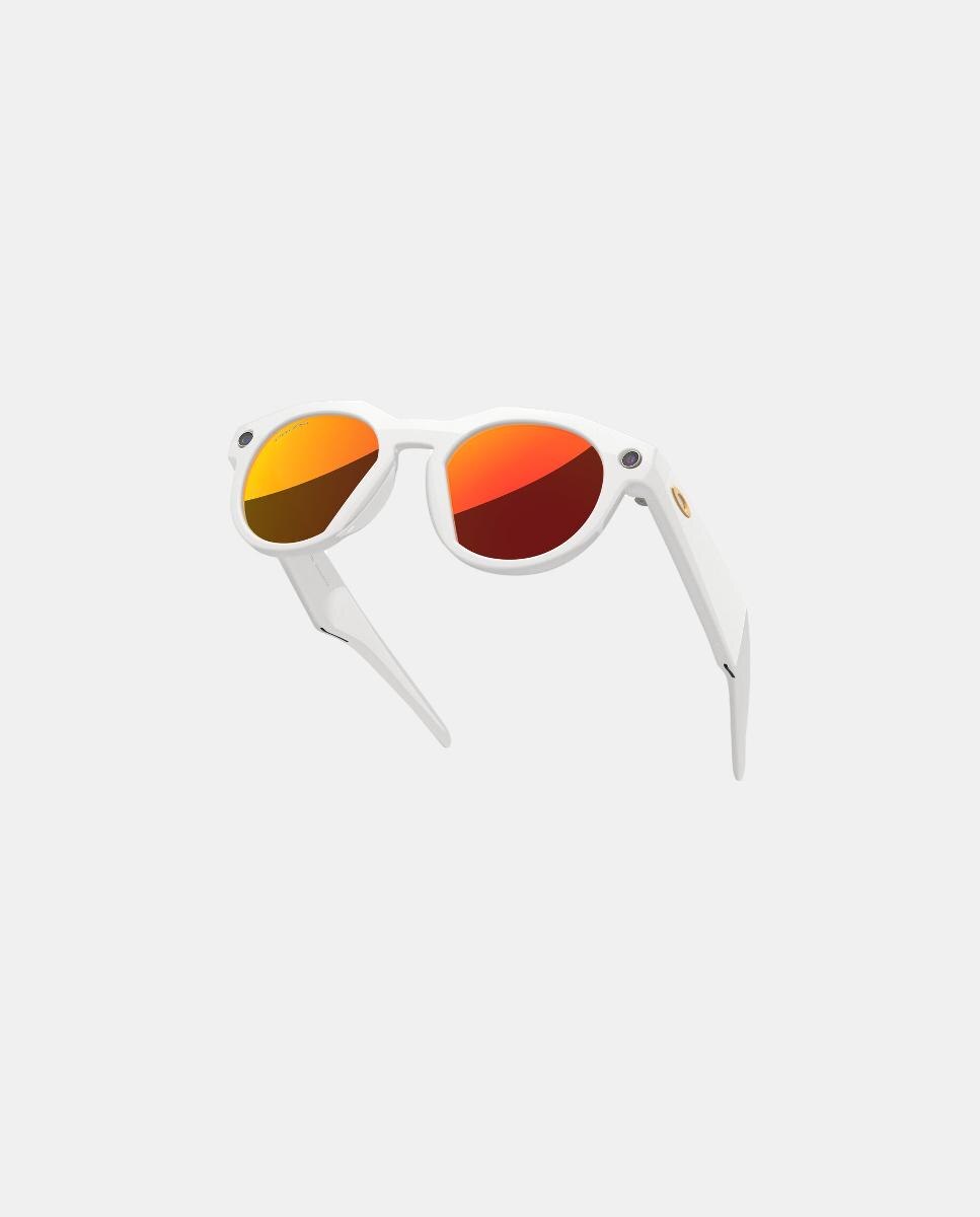Imagen 9 de Gafas de sol inteligentes con IA OW8002 HSTN de unisex redonda en inyectado con lente espejada OAKLEY META - Blanco Blanco
