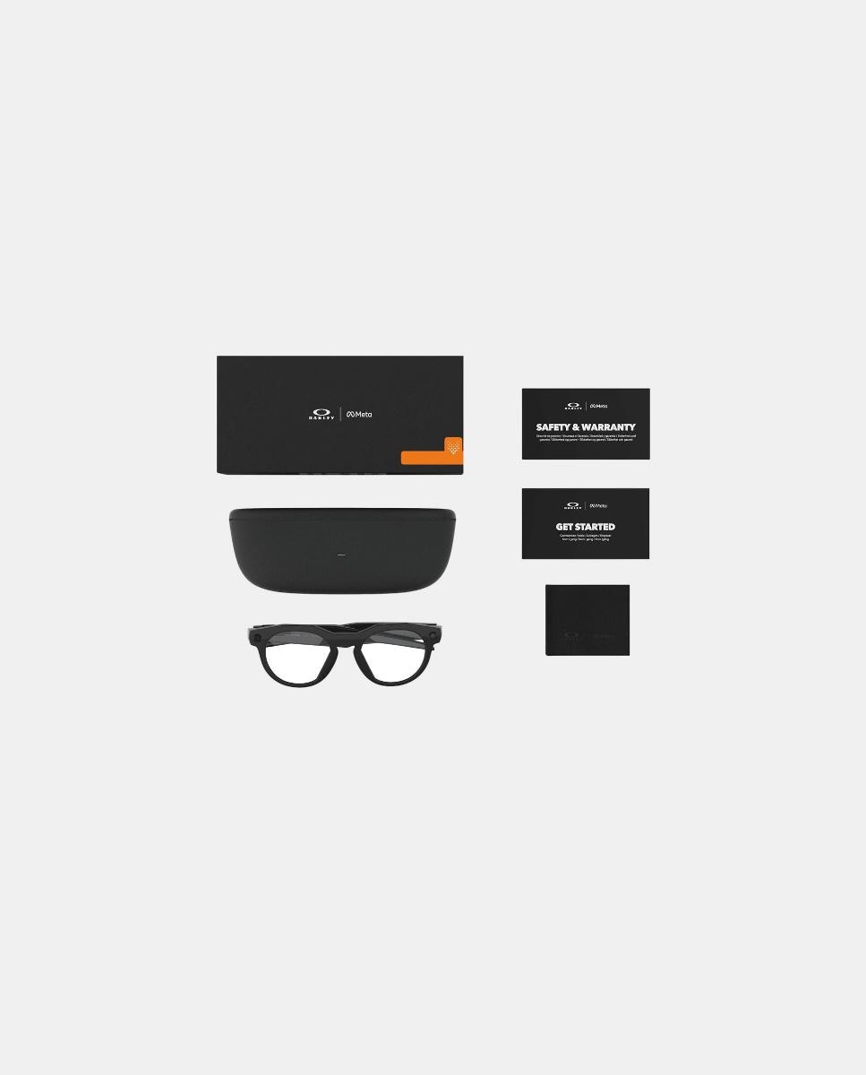 Imagen 12 de Gafas de sol inteligentes con IA OW8002 HSTN de unisex redonda en inyectado OAKLEY META - Negro Negro