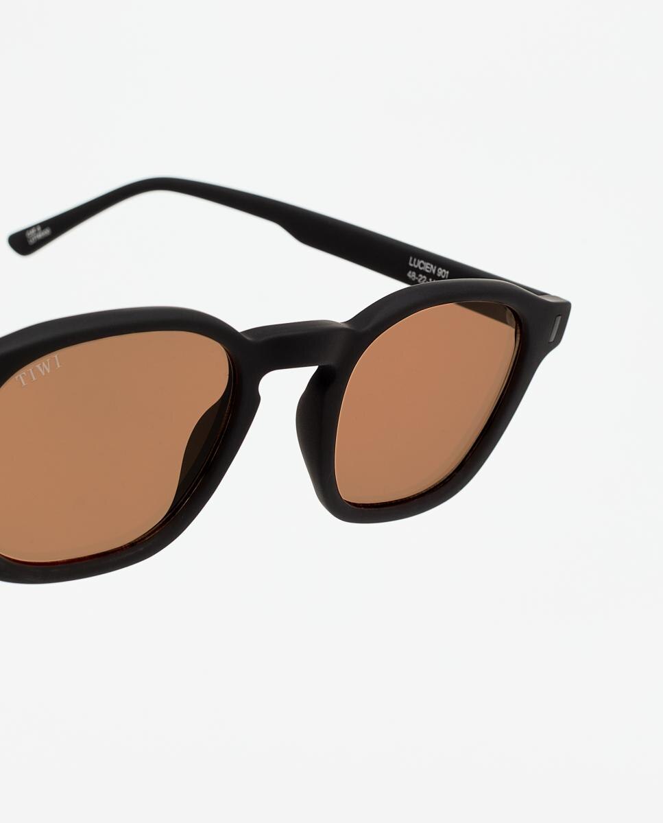 Imagen 3 de Gafa de sol LUCIEN unisex cuadrada en acetato - Tiwi - Negro Negro