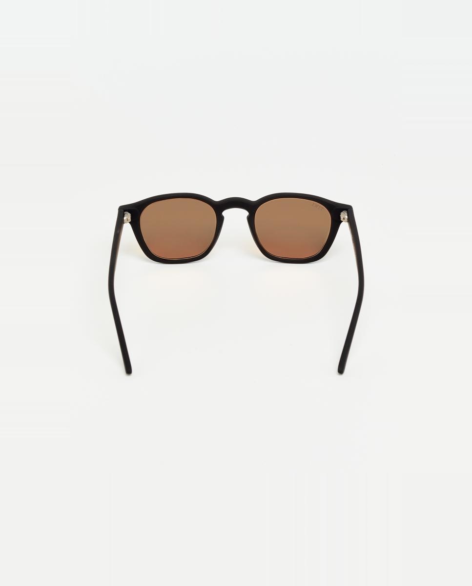 Imagen 4 de Gafa de sol LUCIEN unisex cuadrada en acetato - Tiwi - Negro Negro