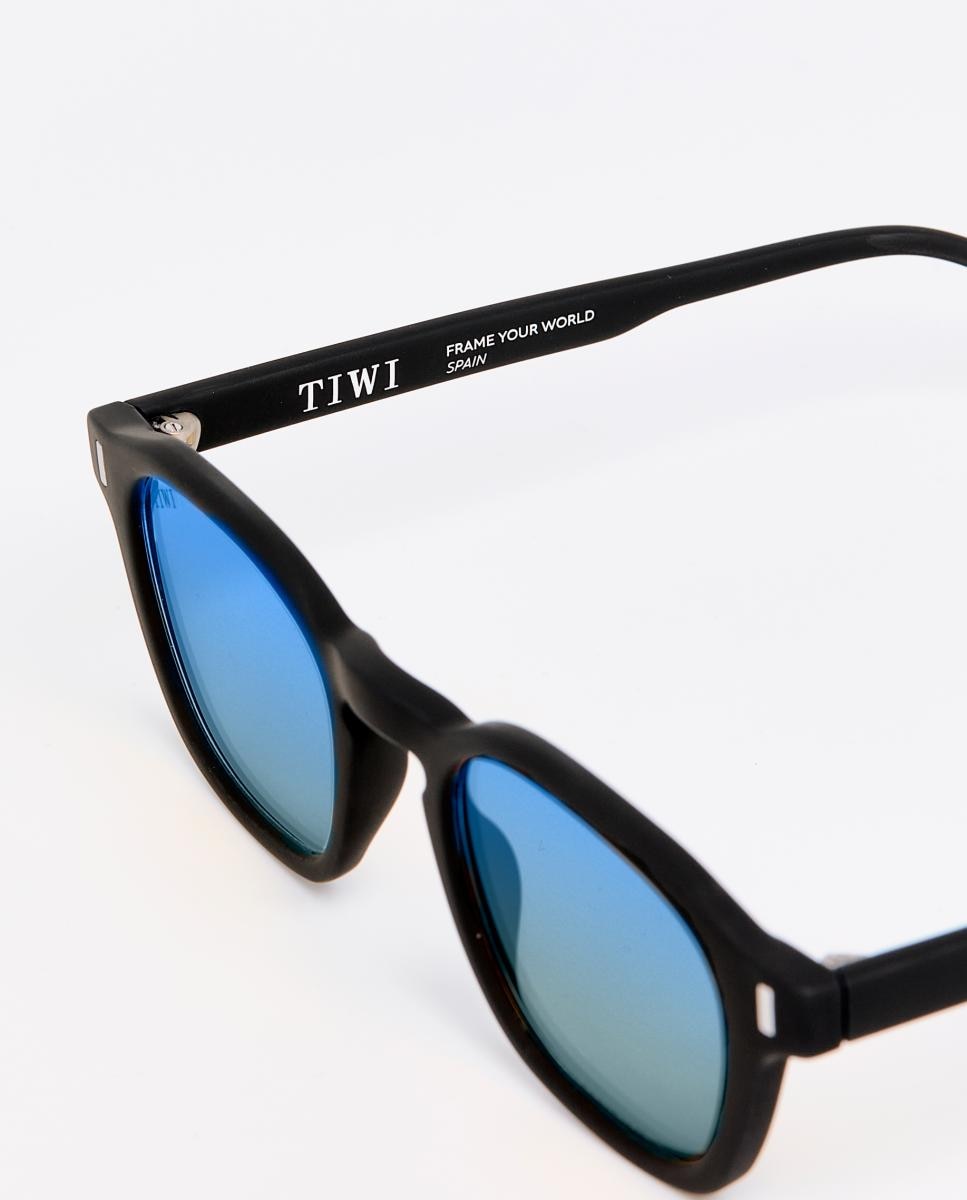 Imagen 3 de Gafa de sol LUCIEN unisex cuadrada en acetato - Tiwi - Negro Negro