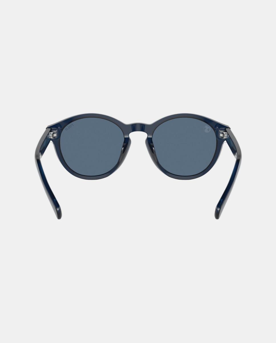 Óculos de Sol Infantis Redondos em Acetato Polo Azul-6