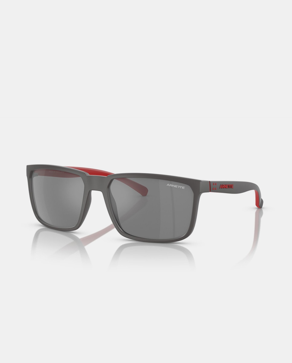 Gafas de sol AN4251 STRIPE de hombre rectangular en inyectado con lente espejada - Arnette - Gris Gris-2