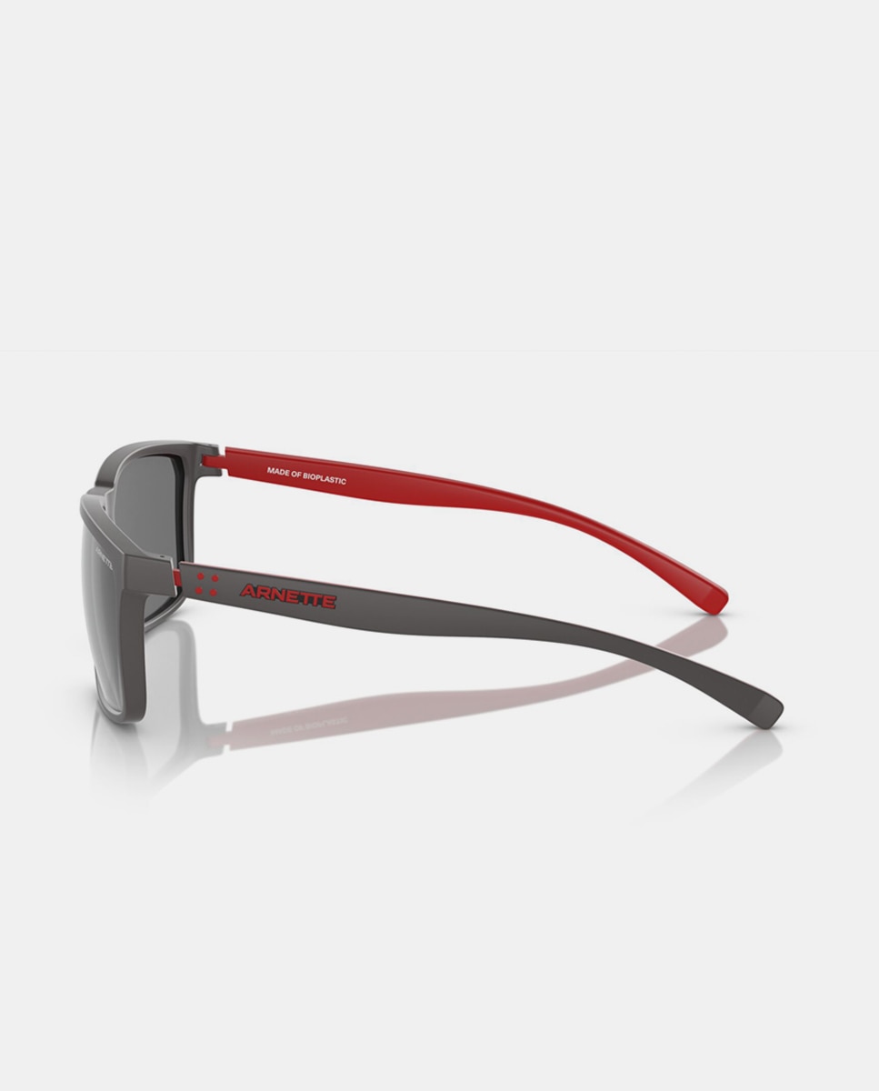 Gafas de sol AN4251 STRIPE de hombre rectangular en inyectado con lente espejada - Arnette - Gris Gris-3