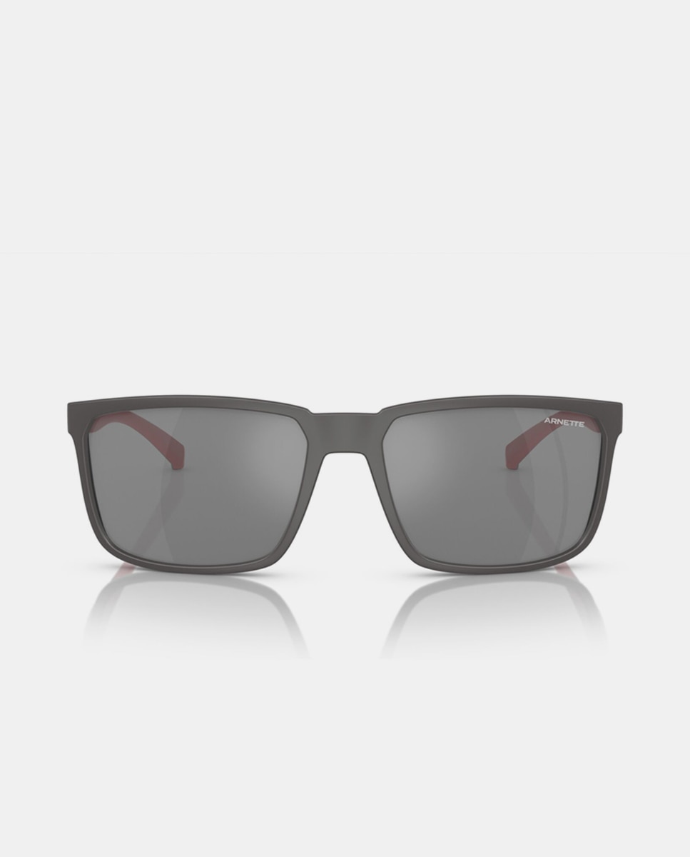 Gafas de sol AN4251 STRIPE de hombre rectangular en inyectado con lente espejada - Arnette - Gris Gris-4