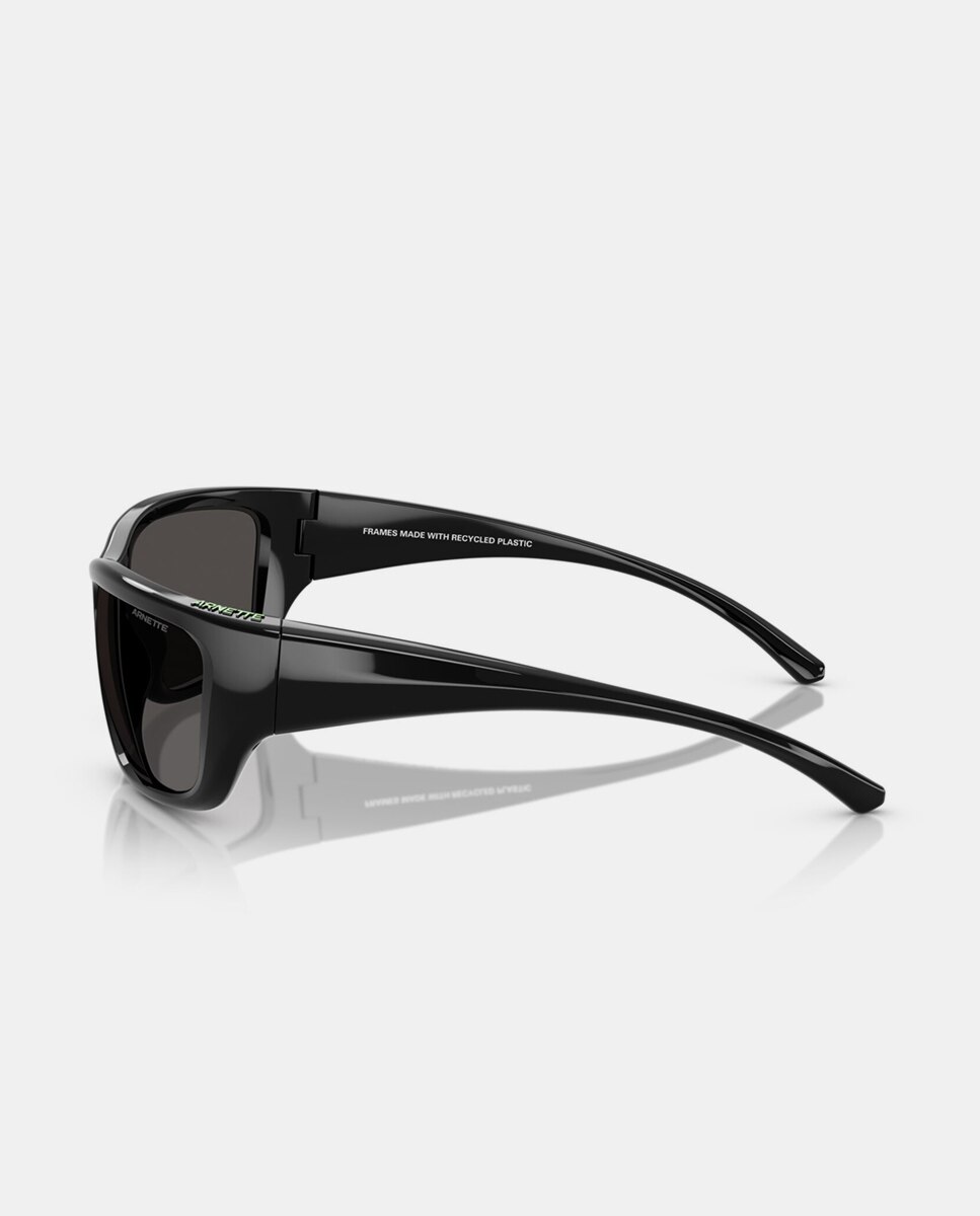 Gafas de sol AN4353 BUBBLEWRAP de hombre rectangular en inyectado con lente polarizada - Arnette - Negro Negro-3