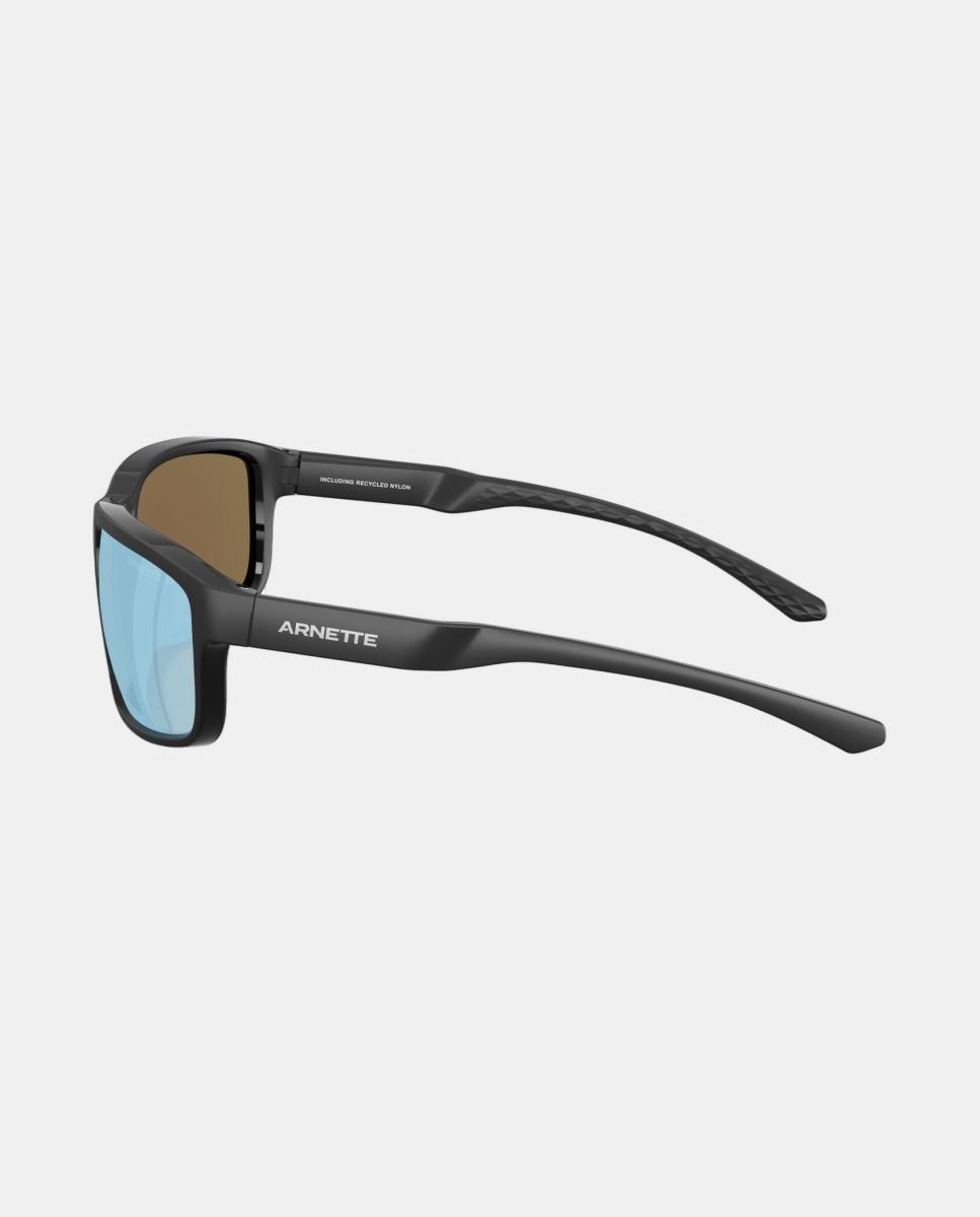 Gafas de sol AN4373 de hombre rectangular en inyectado con lente polarizada - Arnette - Negro Negro-3
